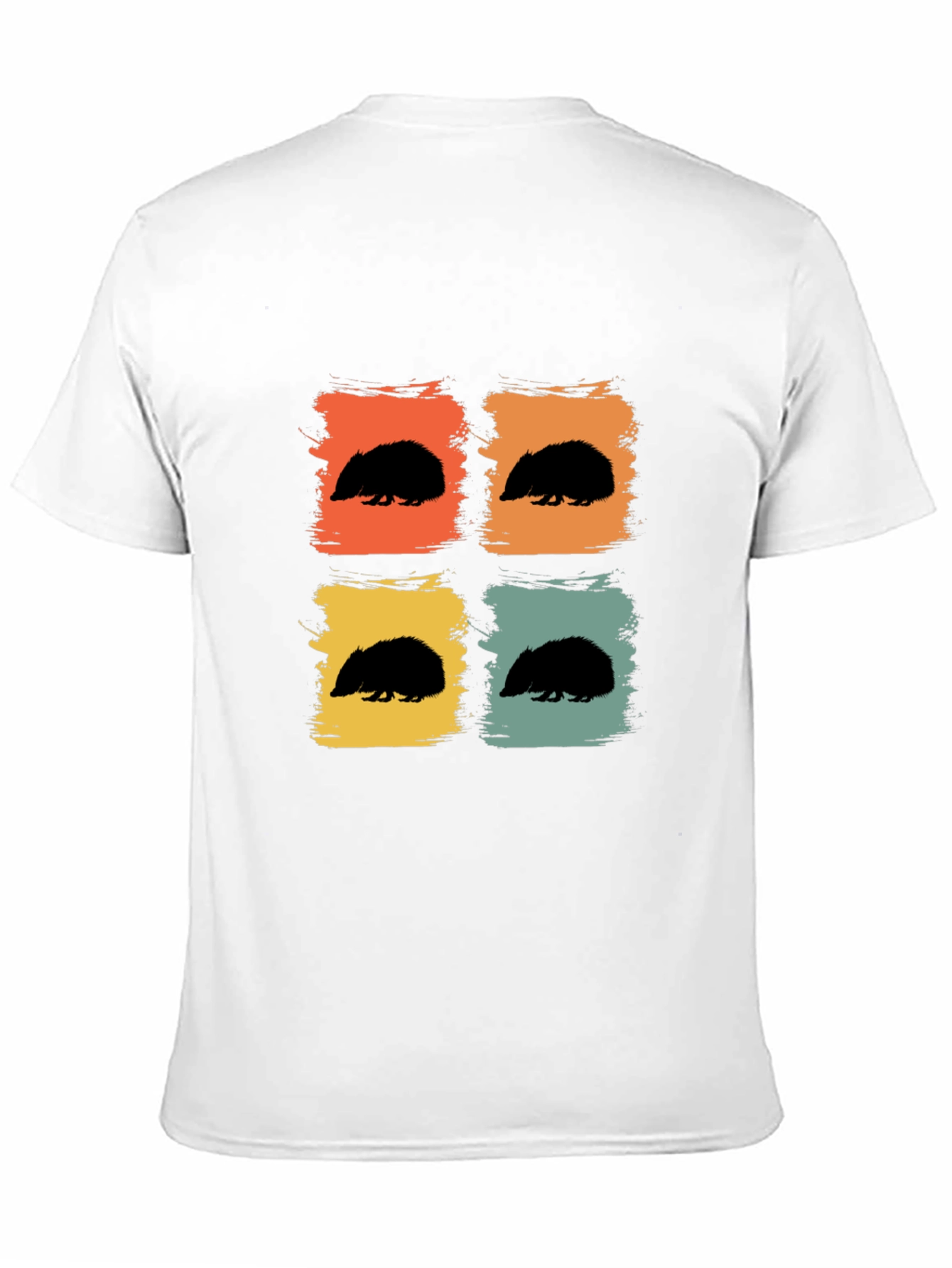 Black Retro Hedgehog Graphic Tee - Black view 11