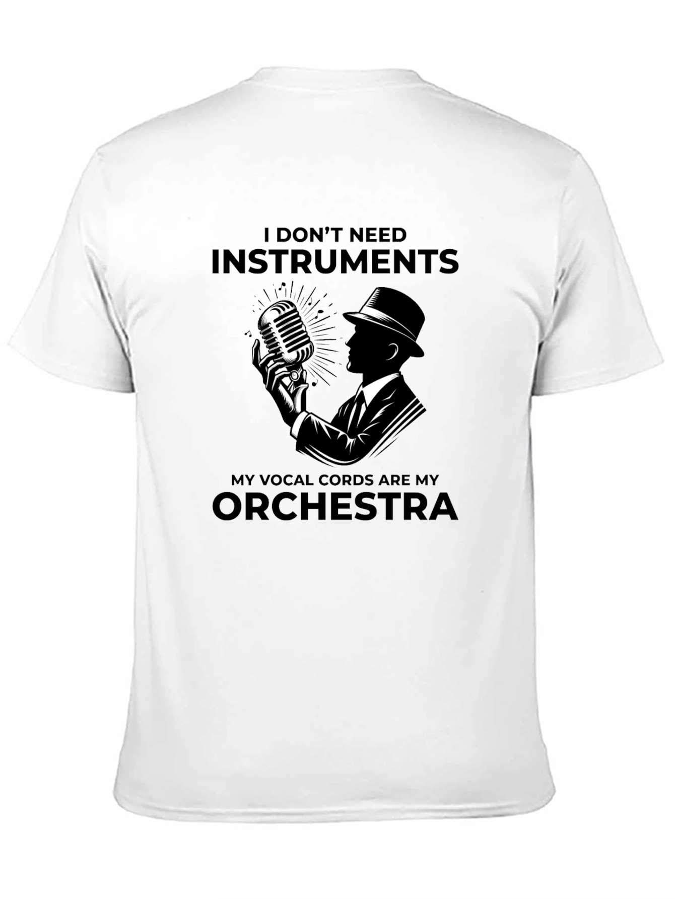 Black Vocal Artist Tee: My Vocal Cords Are My Orchestra view 11