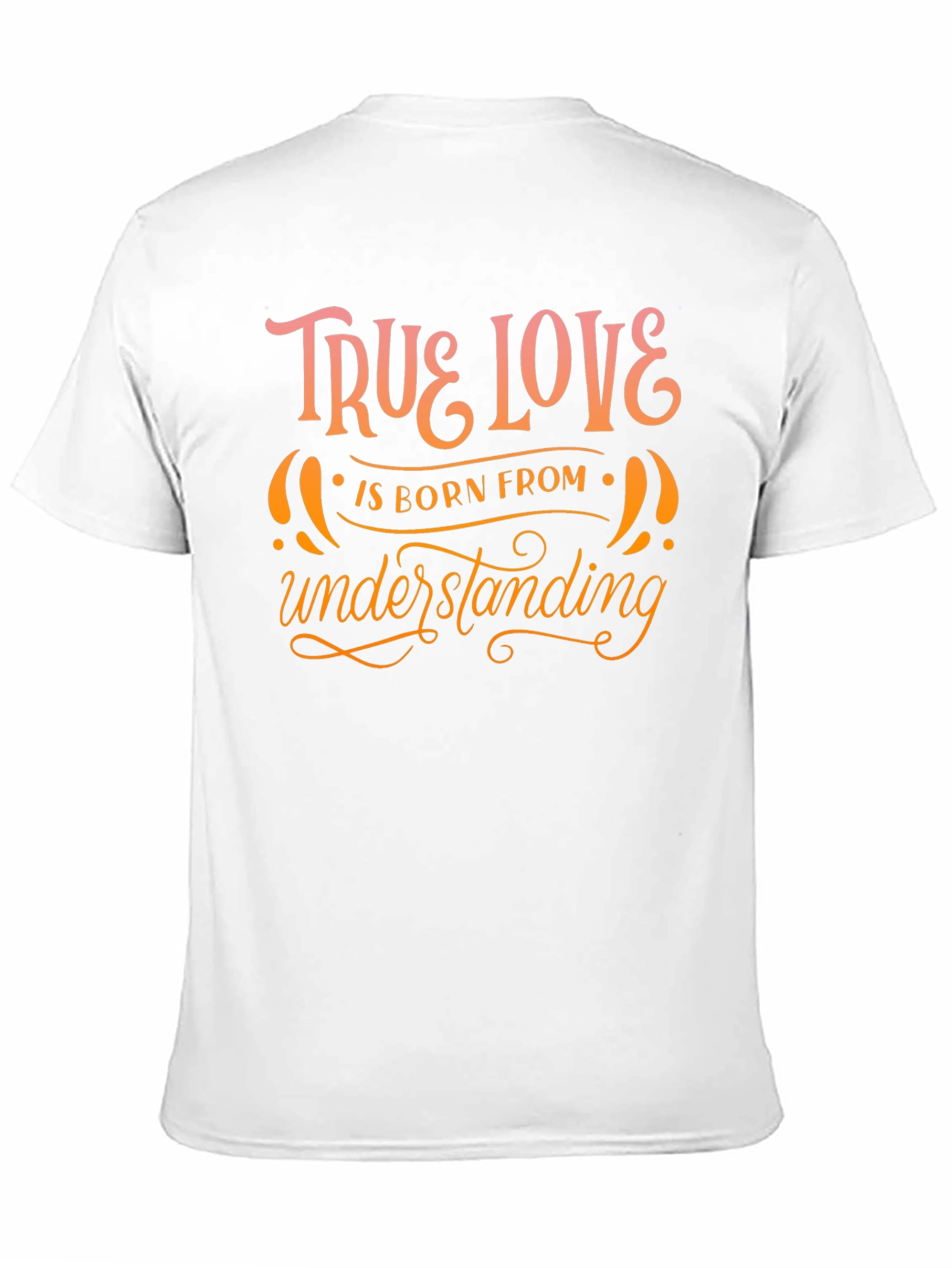 Black True Love T-Shirt - Understanding Design view 11