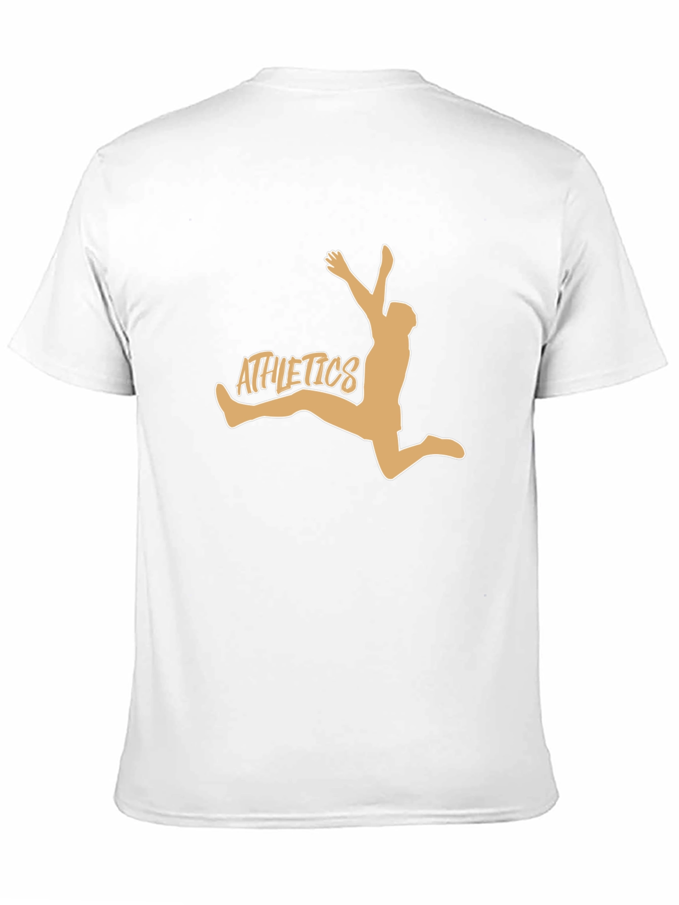 Black Athletics Graphic Tee - Black Cotton Blend T-Shirt view 11