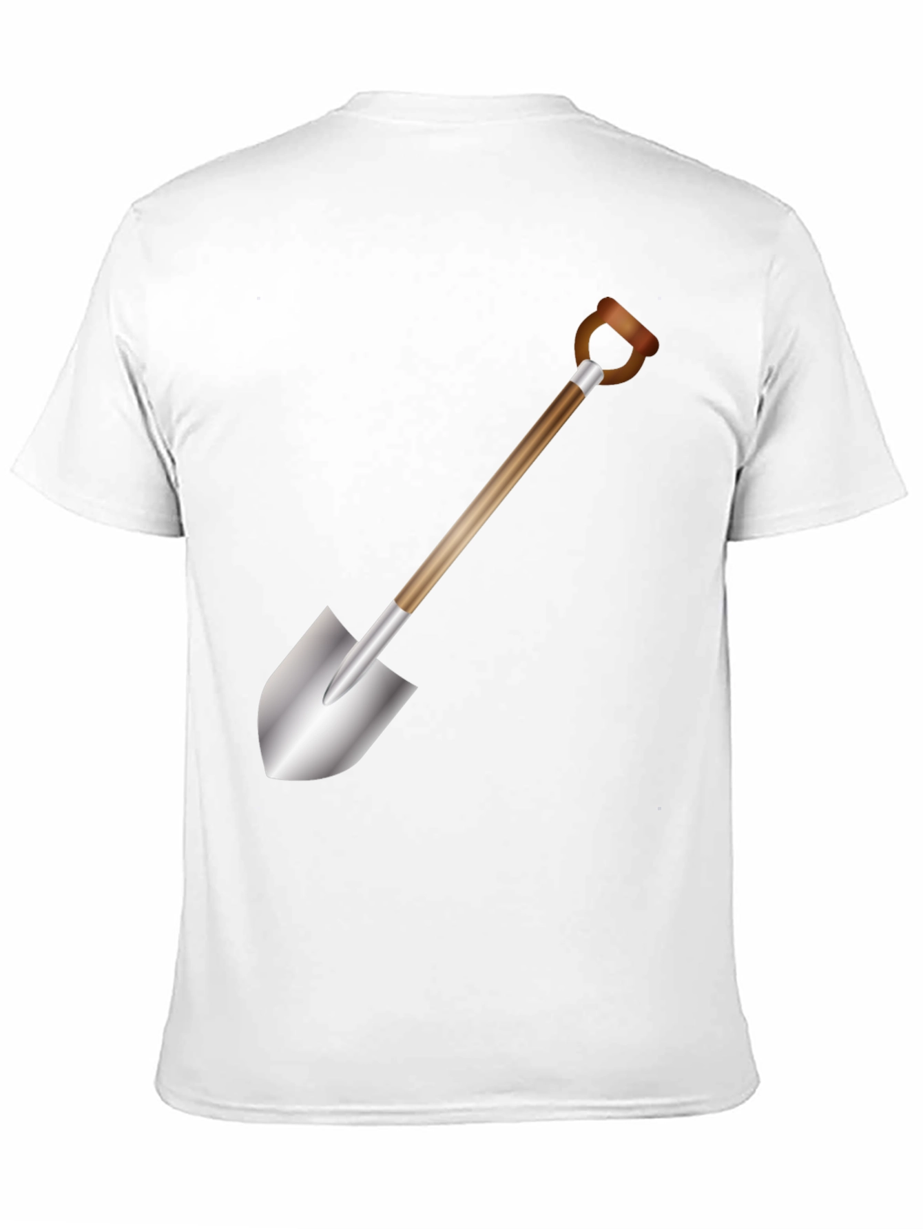 Black Shovel Graphic T-Shirt - Black Cotton Tee view 11