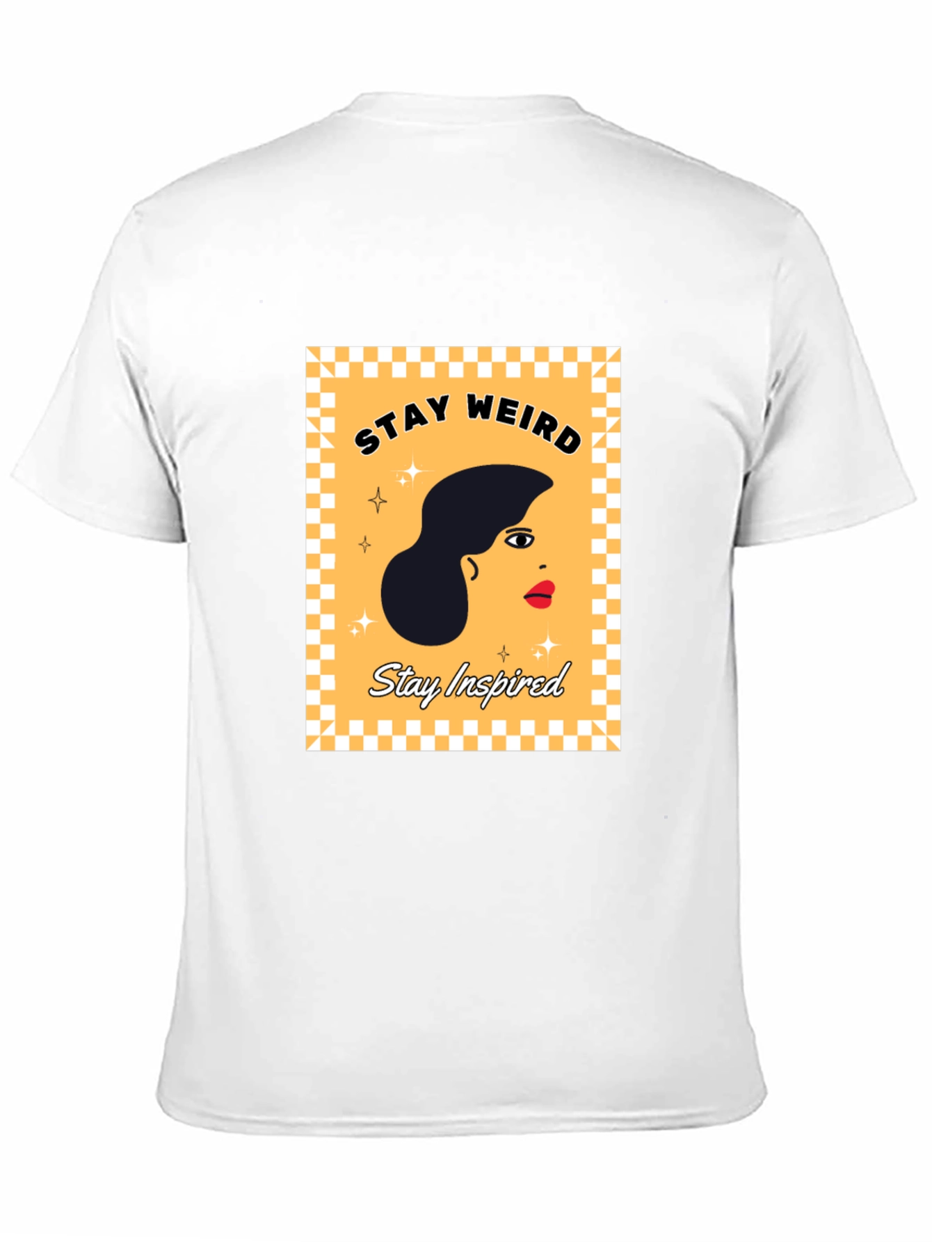 Black Stay Weird, Stay Inspired Graphic Tee view 11
