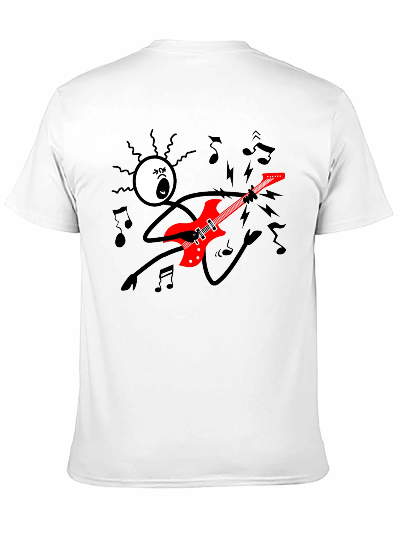 Black Rock On! Graphic Print Black T-Shirt view 11