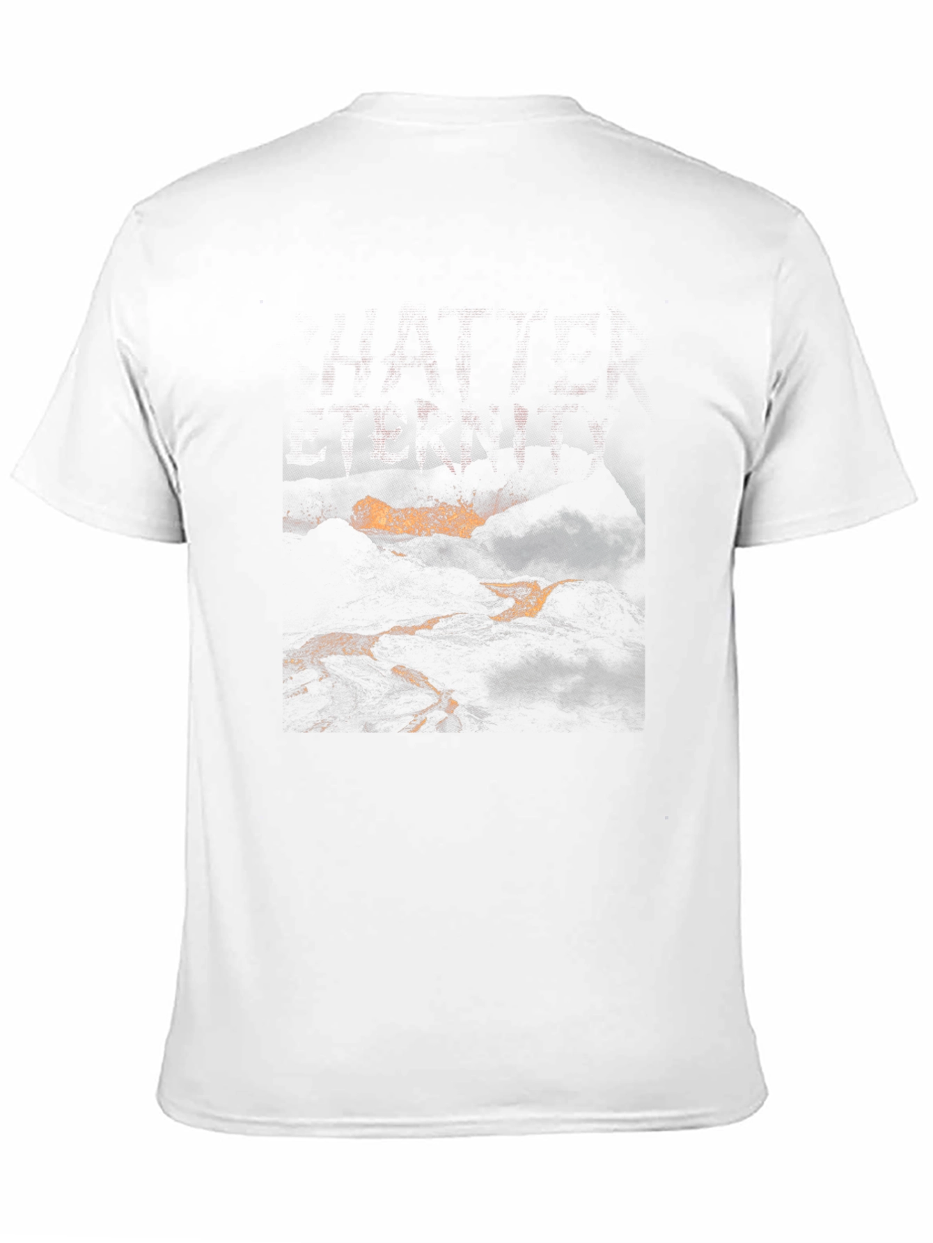 Black Black Graphic Tee - Abstract Lava Design view 11