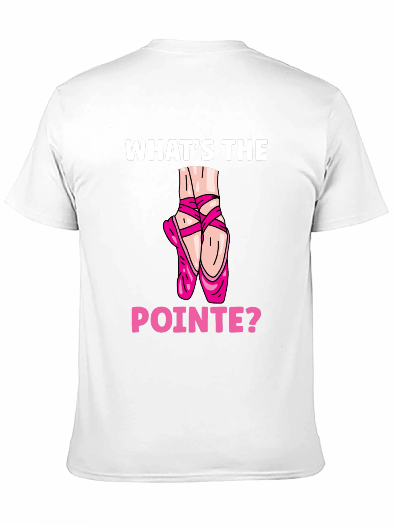 Black What's the Pointe? Ballet Lover T-Shirt view 11