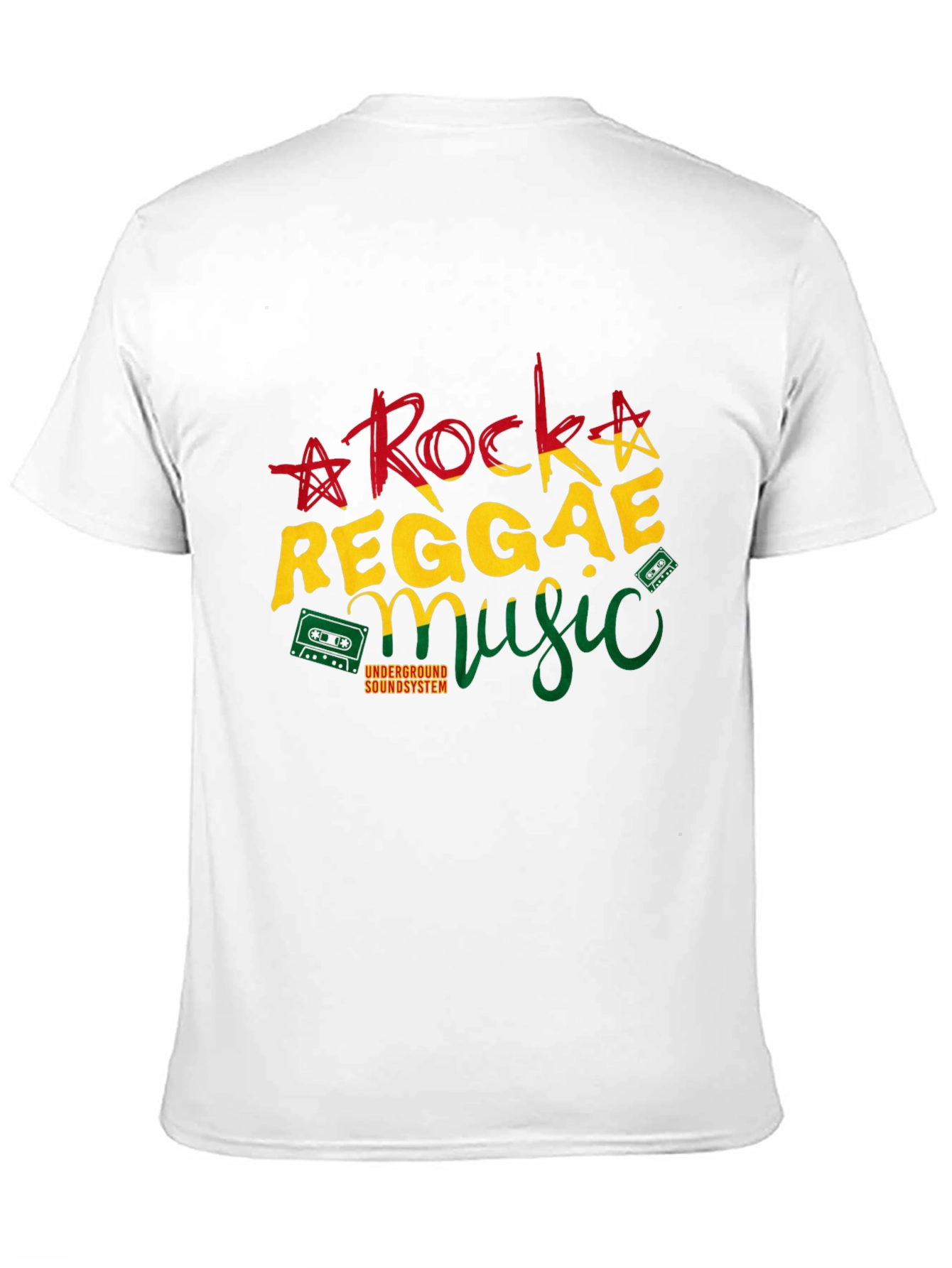 Black Rock Reggae Music T-Shirt view 11