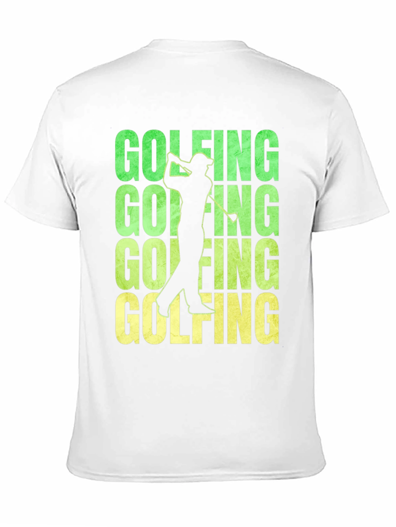 Black Golfing T-Shirt - Fun Golfer Design view 11