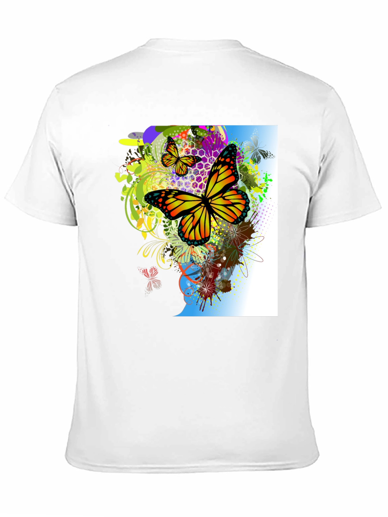 Black Butterfly Graphic Black T-Shirt view 11