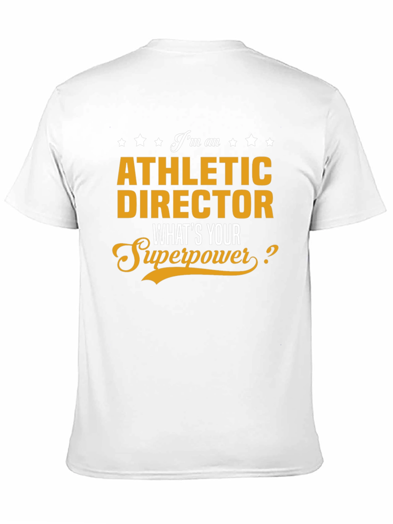 Black Athletic Director Superpower T-Shirt view 11