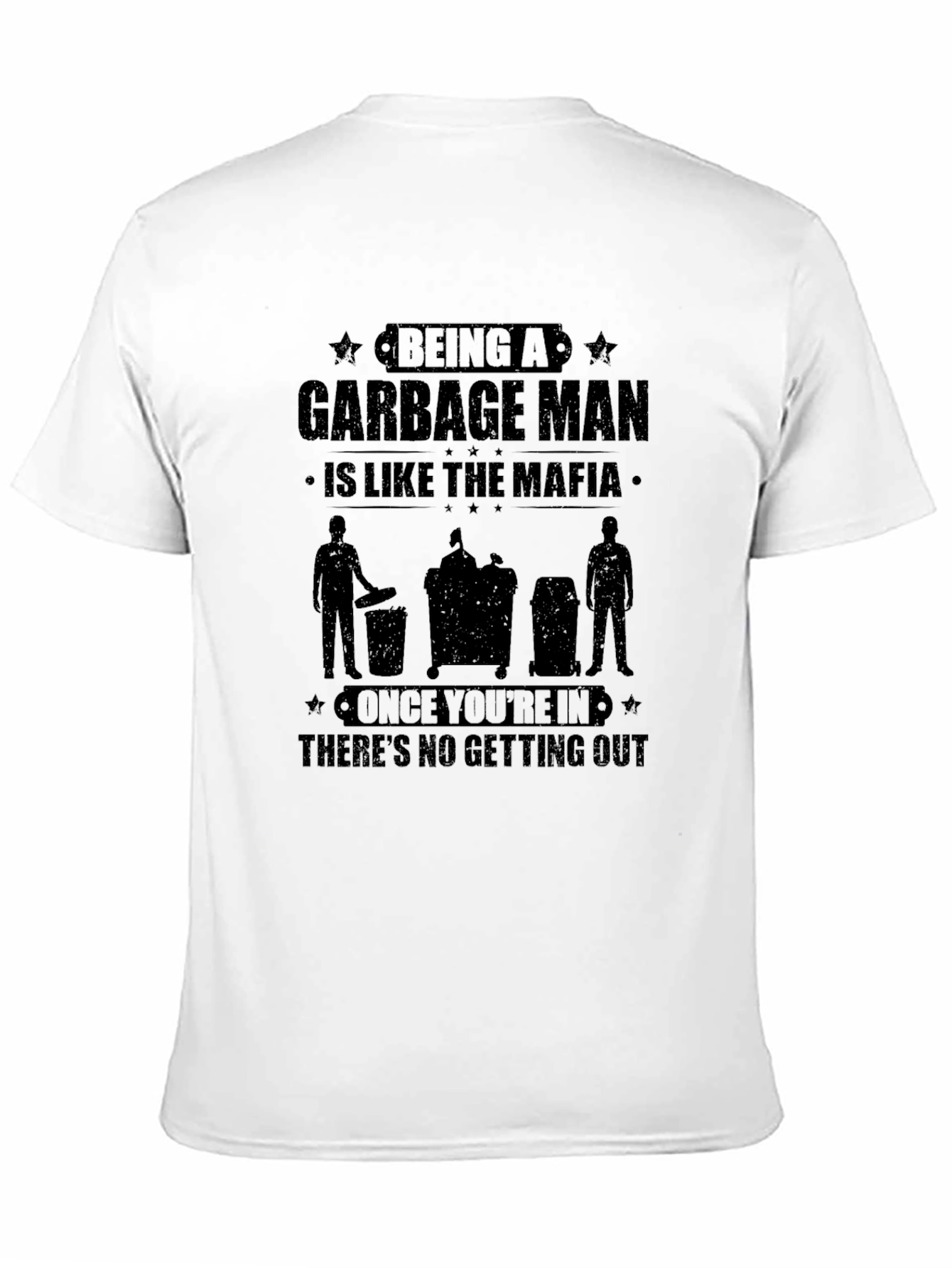 Black Garbage Man Mafia T-Shirt view 11