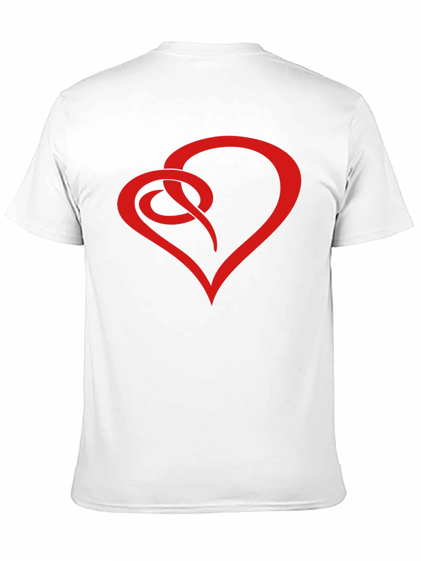 Black Heart Knot Graphic Tee - Stylish Men's Black T-Shirt view 11