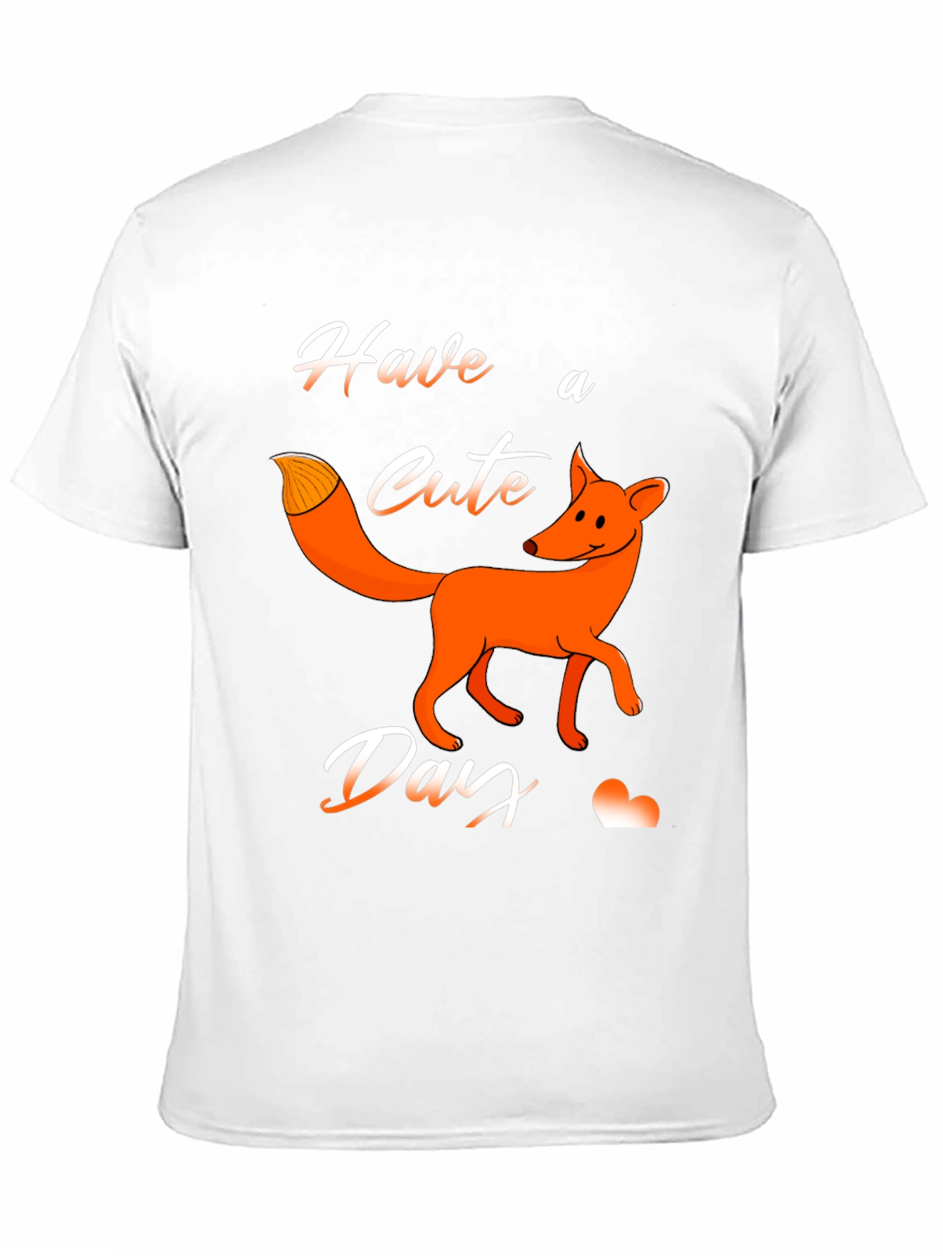 Black Cute Fox Day T-Shirt - Fun Animal Graphic Tee view 11