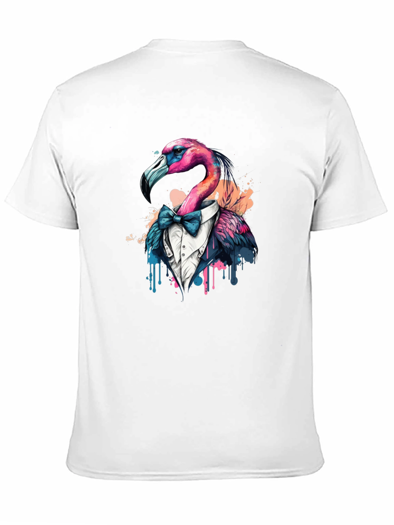 Black Flamingo Tuxedo T-Shirt view 11