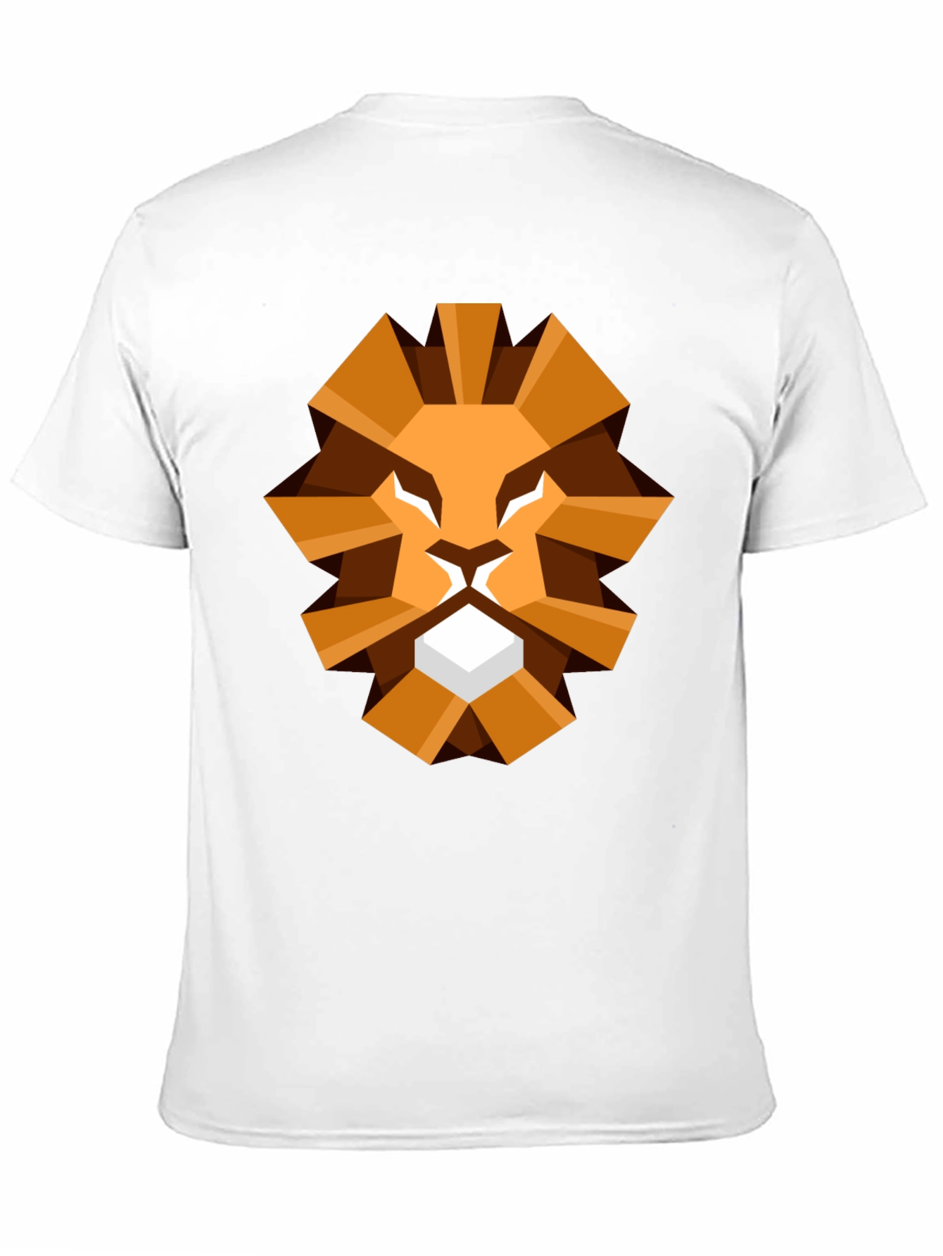 Black Geometric Lion Graphic Tee - Black T-Shirt view 11