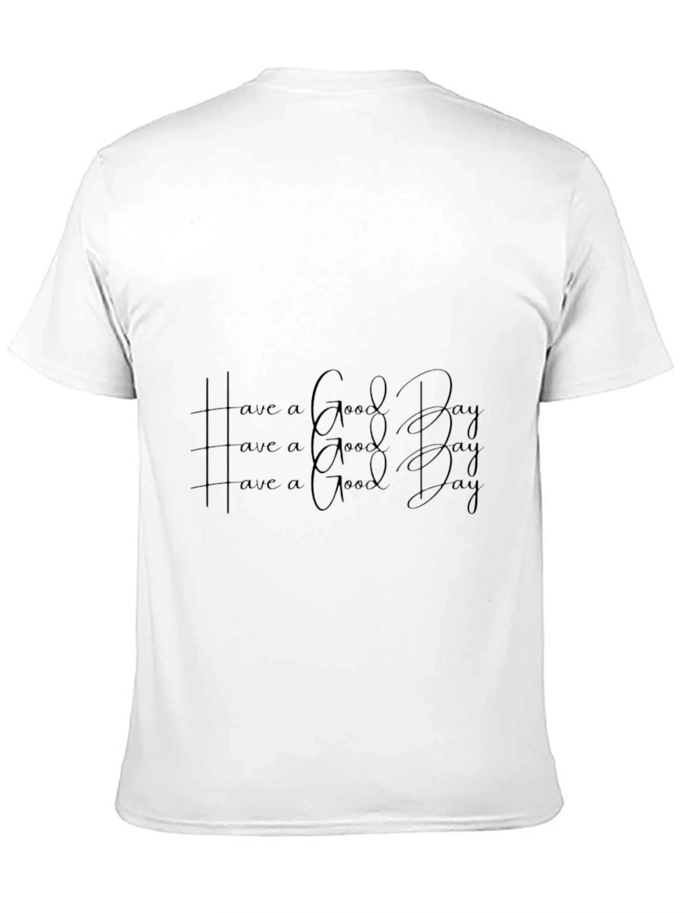 Black Black 'Have a Good Day' Graphic T-Shirt view 11