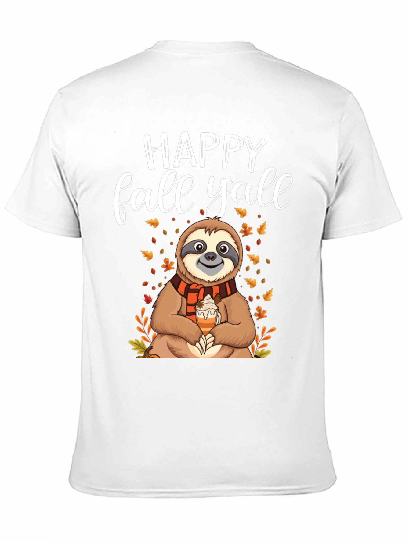 Happy Fall Y'all Sloth Graphic Tee - 11