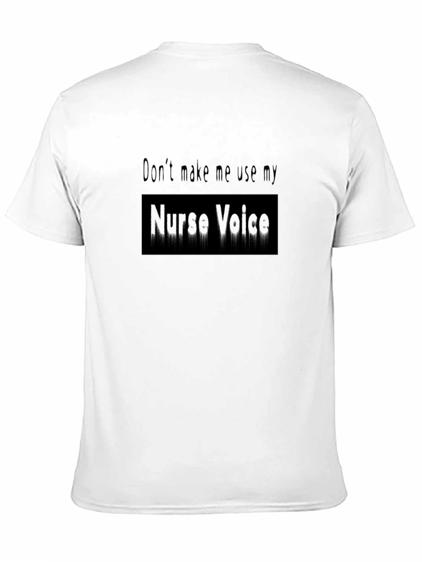 Black Nurse Voice Graphic Tee - Funny Nursing Shirt view 11