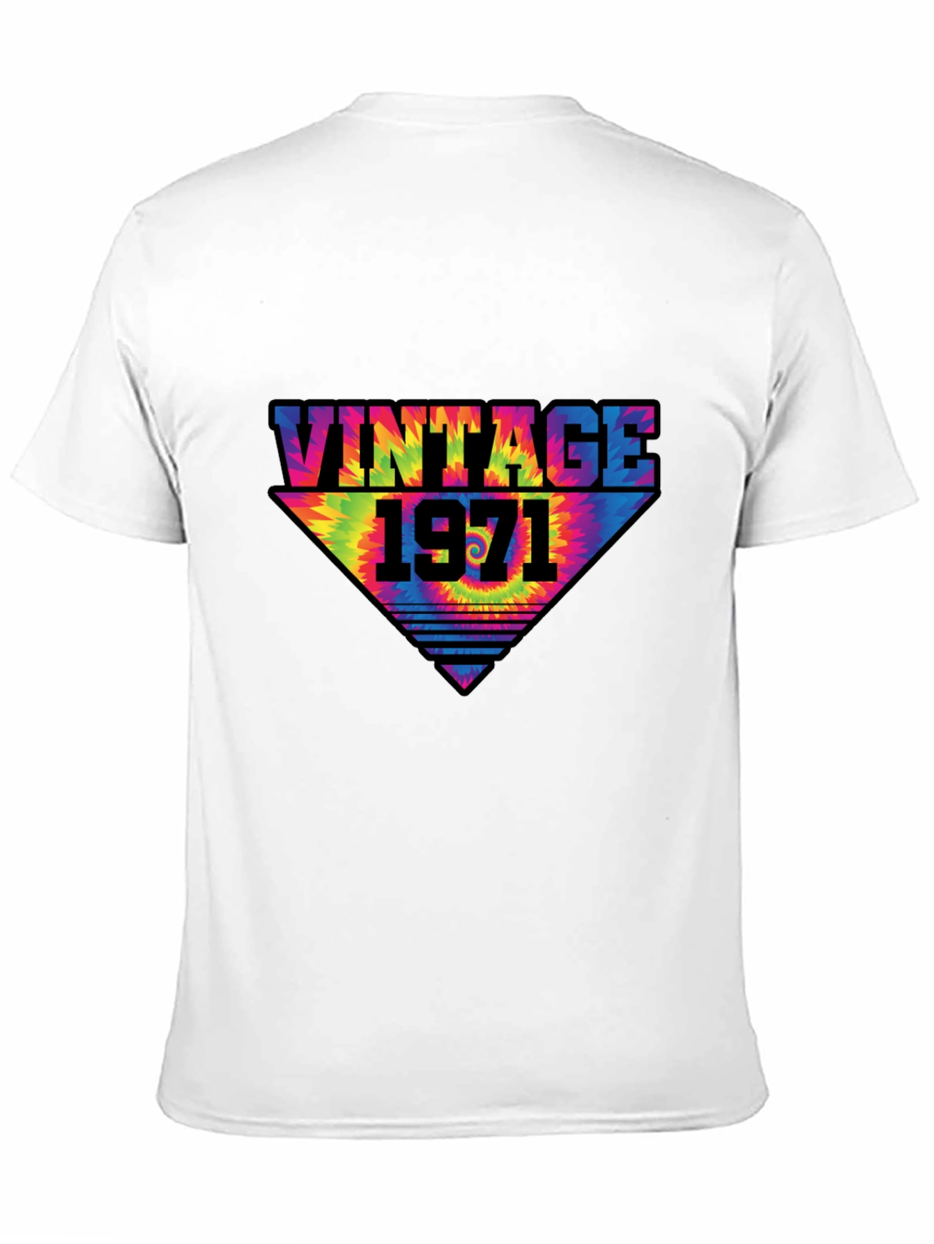 Black Vintage 1971 Tie-Dye Graphic T-Shirt view 11