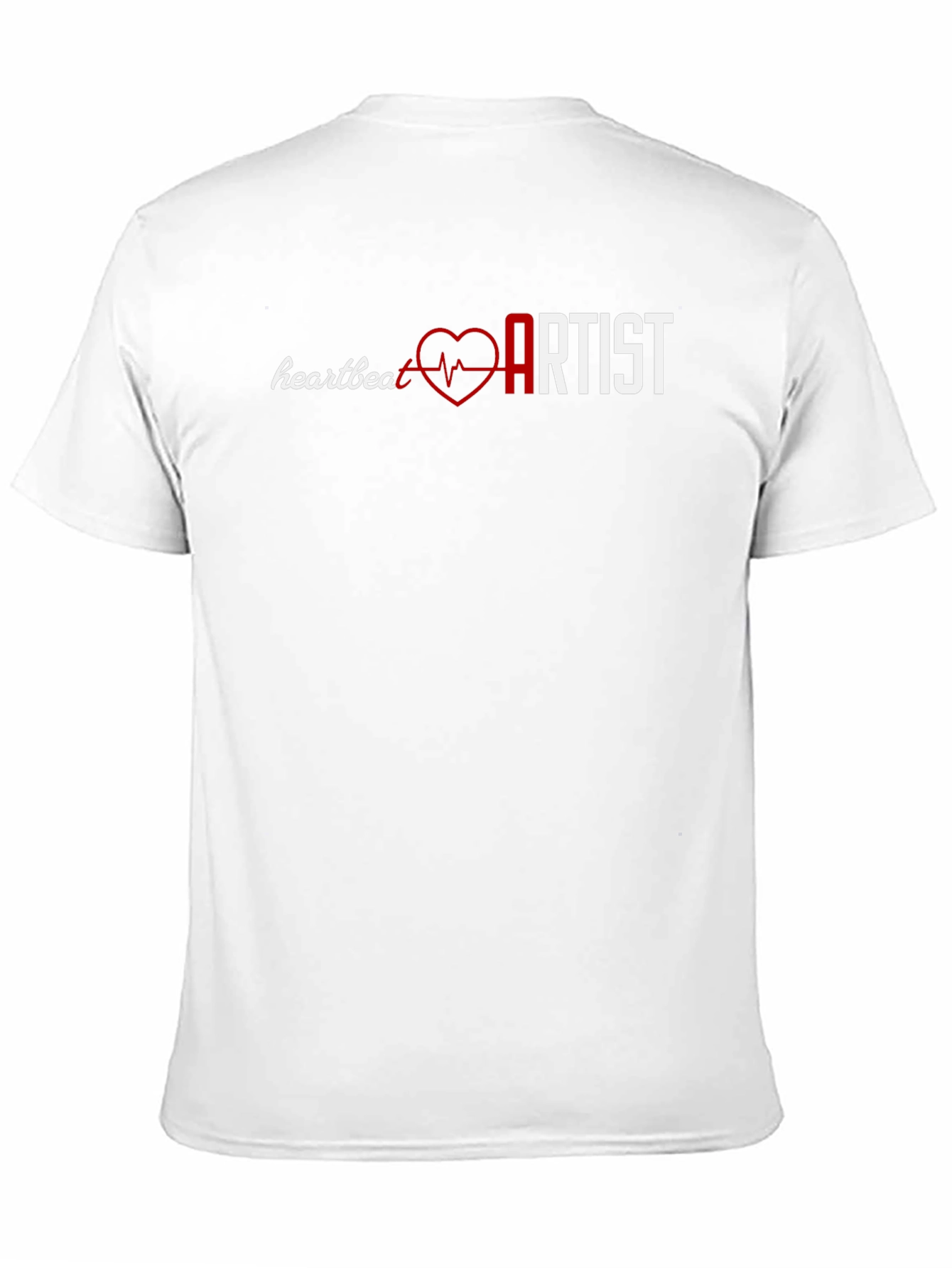 Black Heartbeat Artist T-Shirt view 11