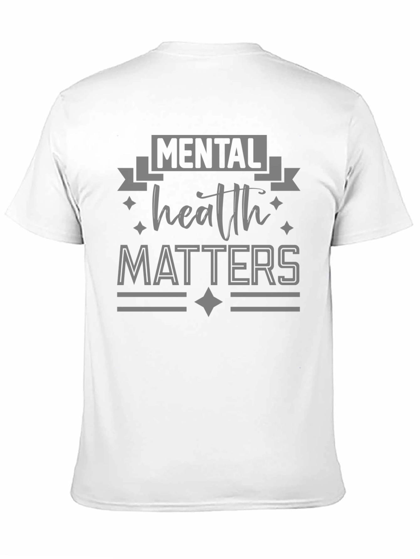 Black Mental Health Matters Graphic Tee - Black Cotton T-Shirt view 11