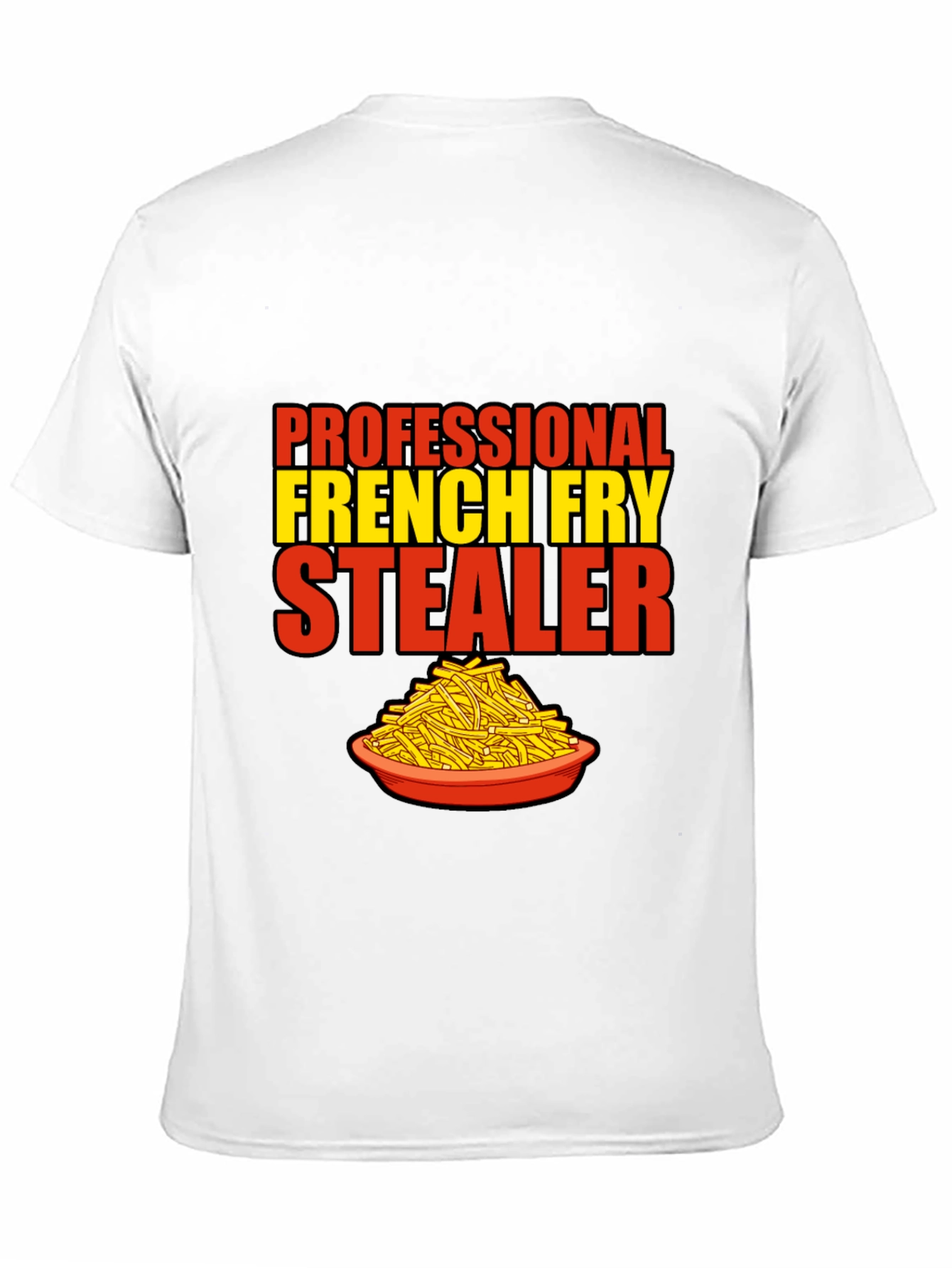 Black French Fry Stealer T-Shirt view 11