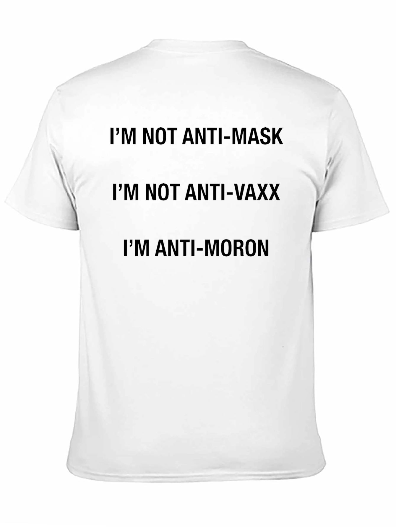 Black Anti-Moron Graphic T-Shirt view 11