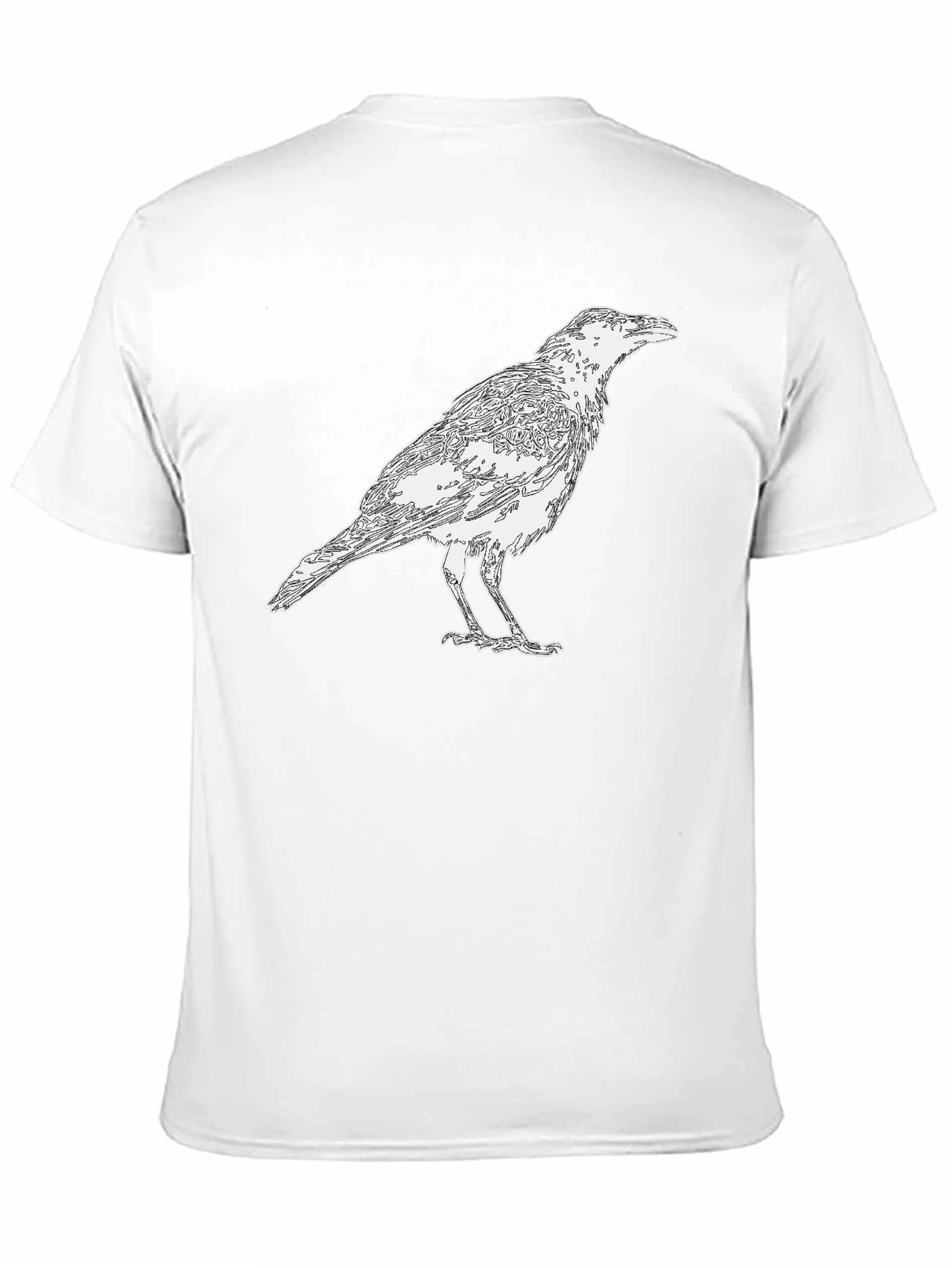 Black Raven Graphic Black T-Shirt view 11