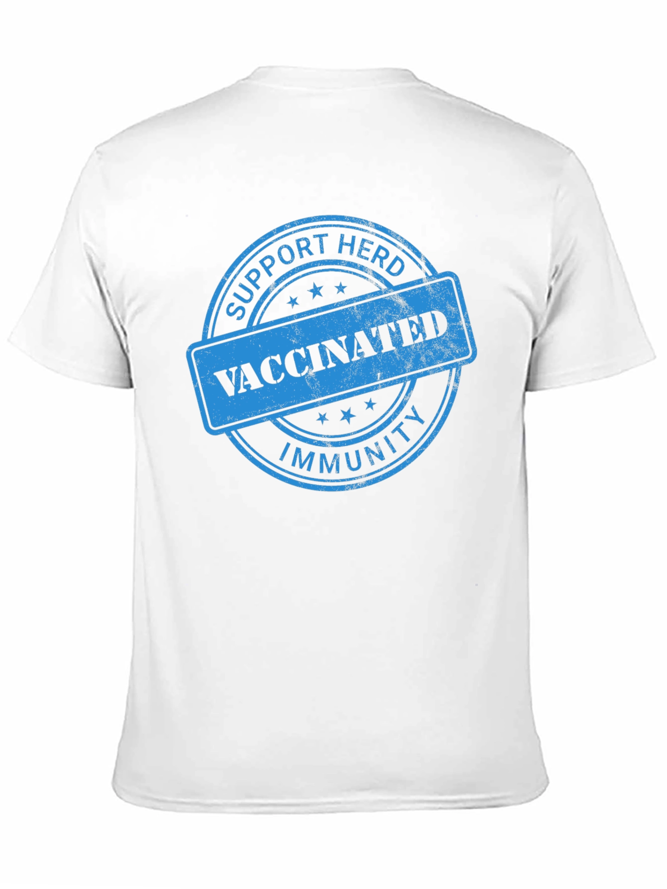 Black Support Herd Immunity Vaccinated T-Shirt view 11