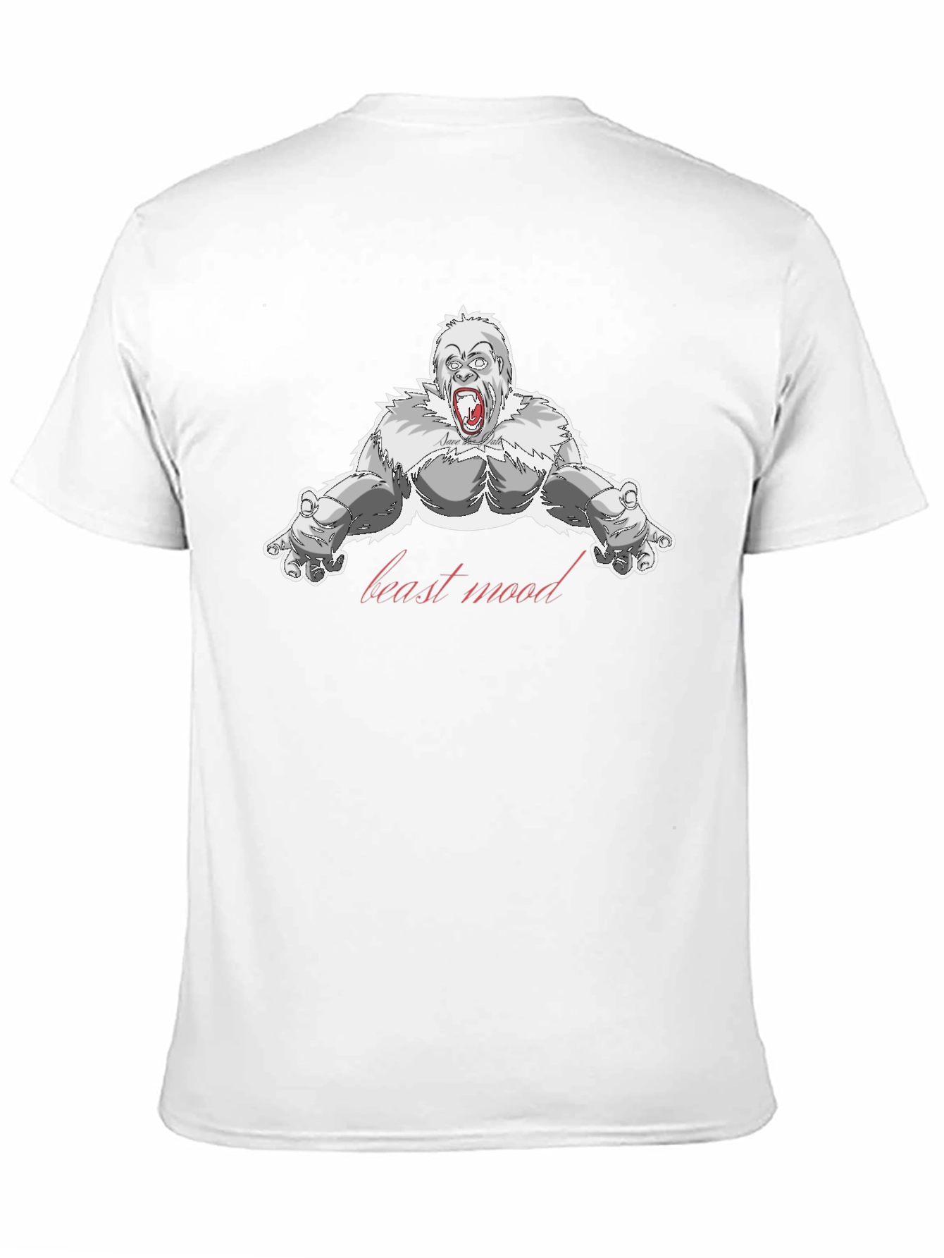 Black Beast Mood Gorilla Graphic T-Shirt view 11