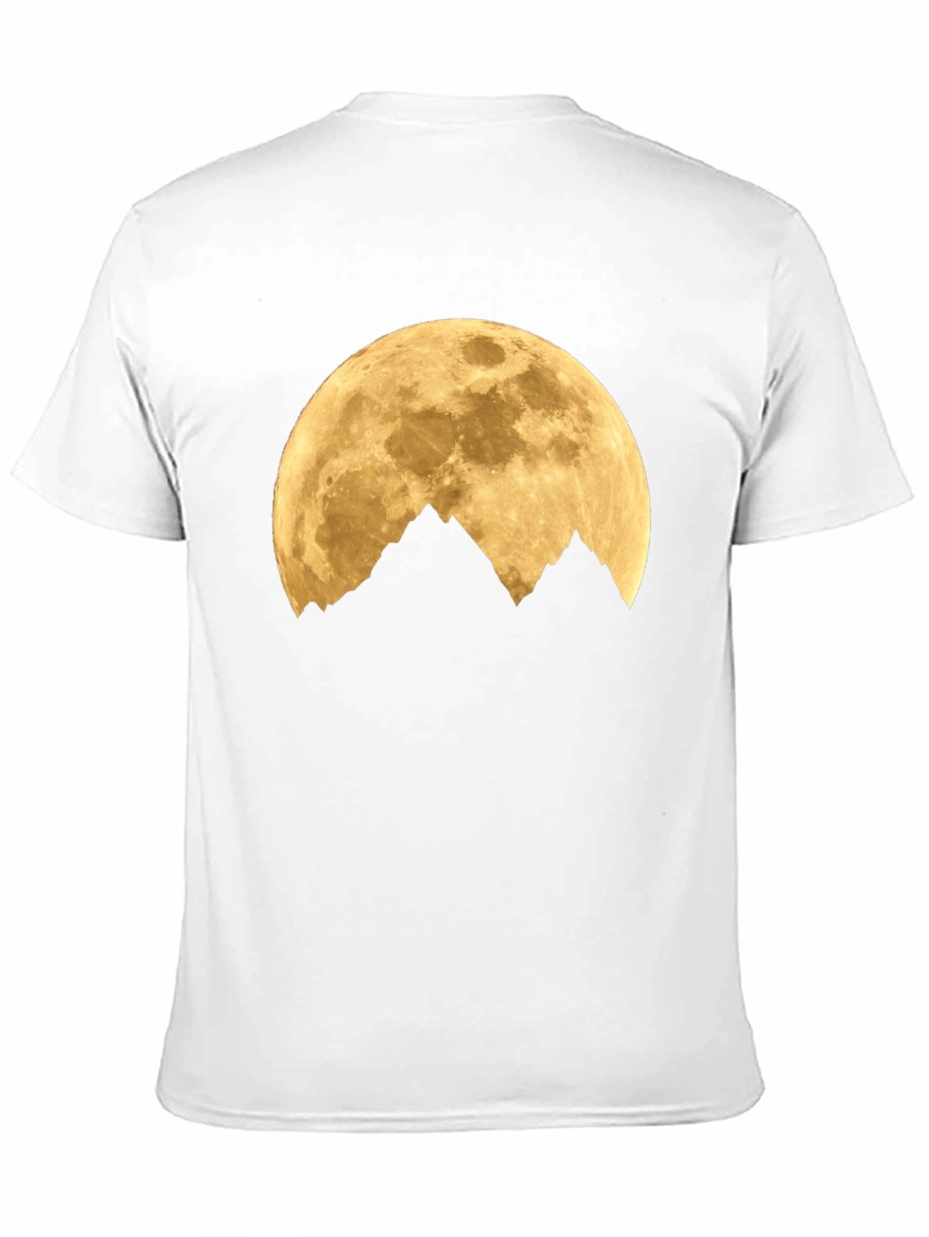 Black Moon Over Mountains Graphic Tee - Black Cotton Blend view 11