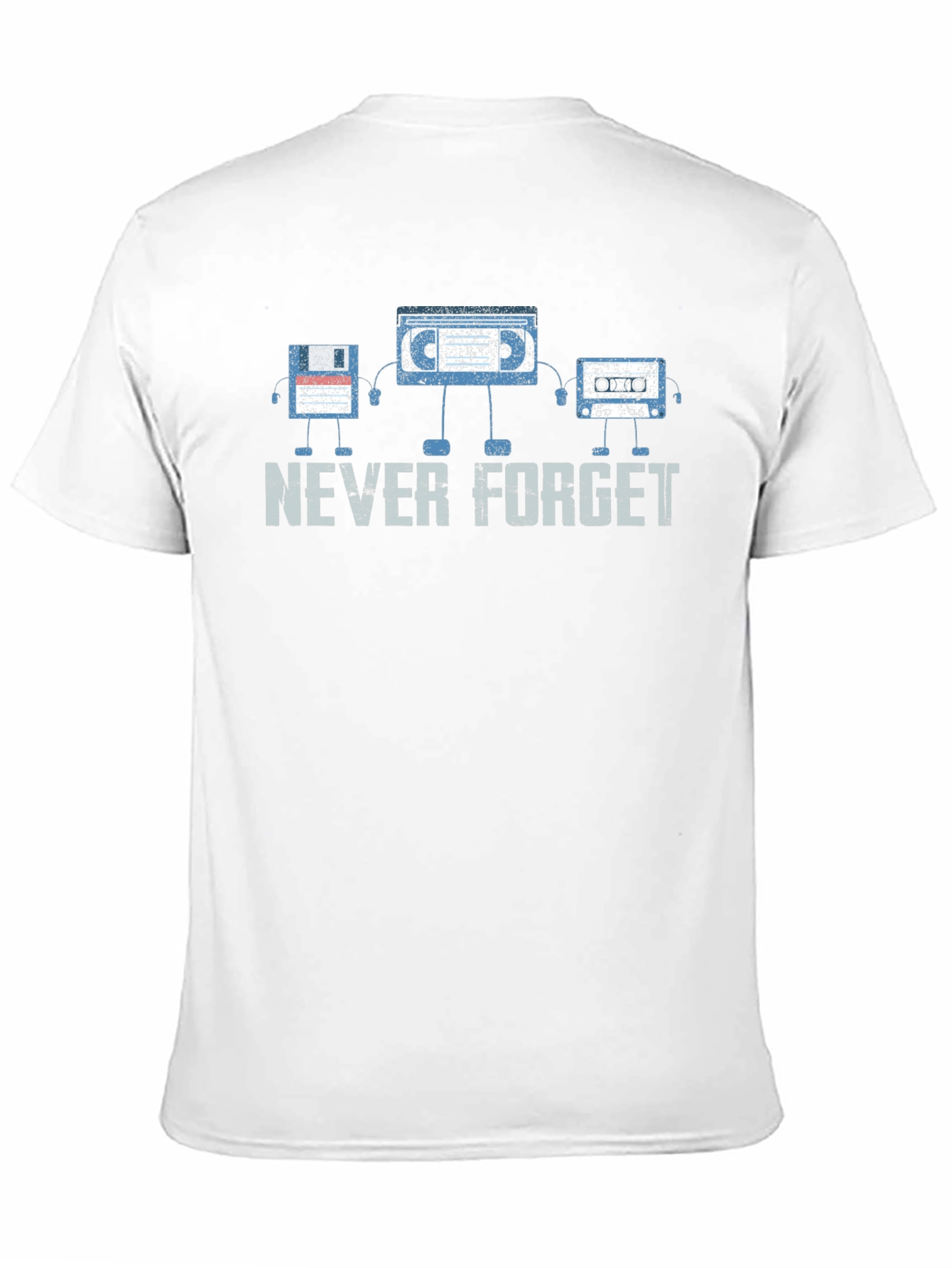 Black Retro Media T-Shirt - Never Forget view 11
