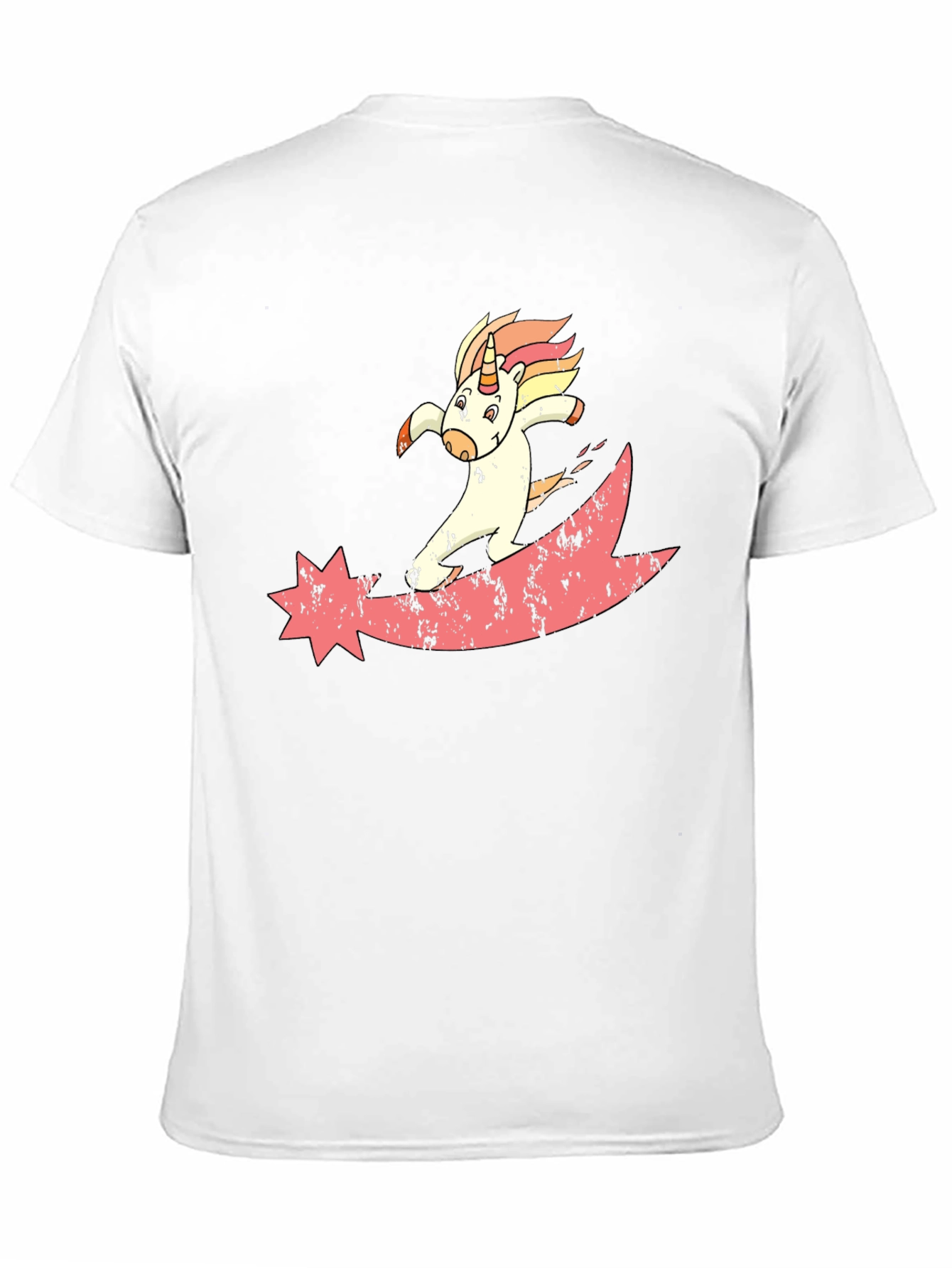 Black Unicorn Comet T-Shirt - Black Graphic Tee view 11