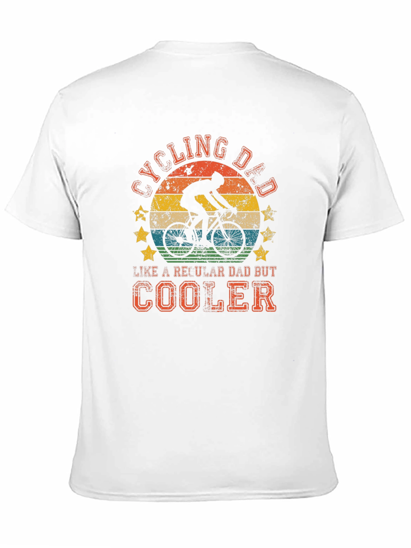 Black Cycling Dad T-Shirt: Cooler Than a Regular Dad view 11