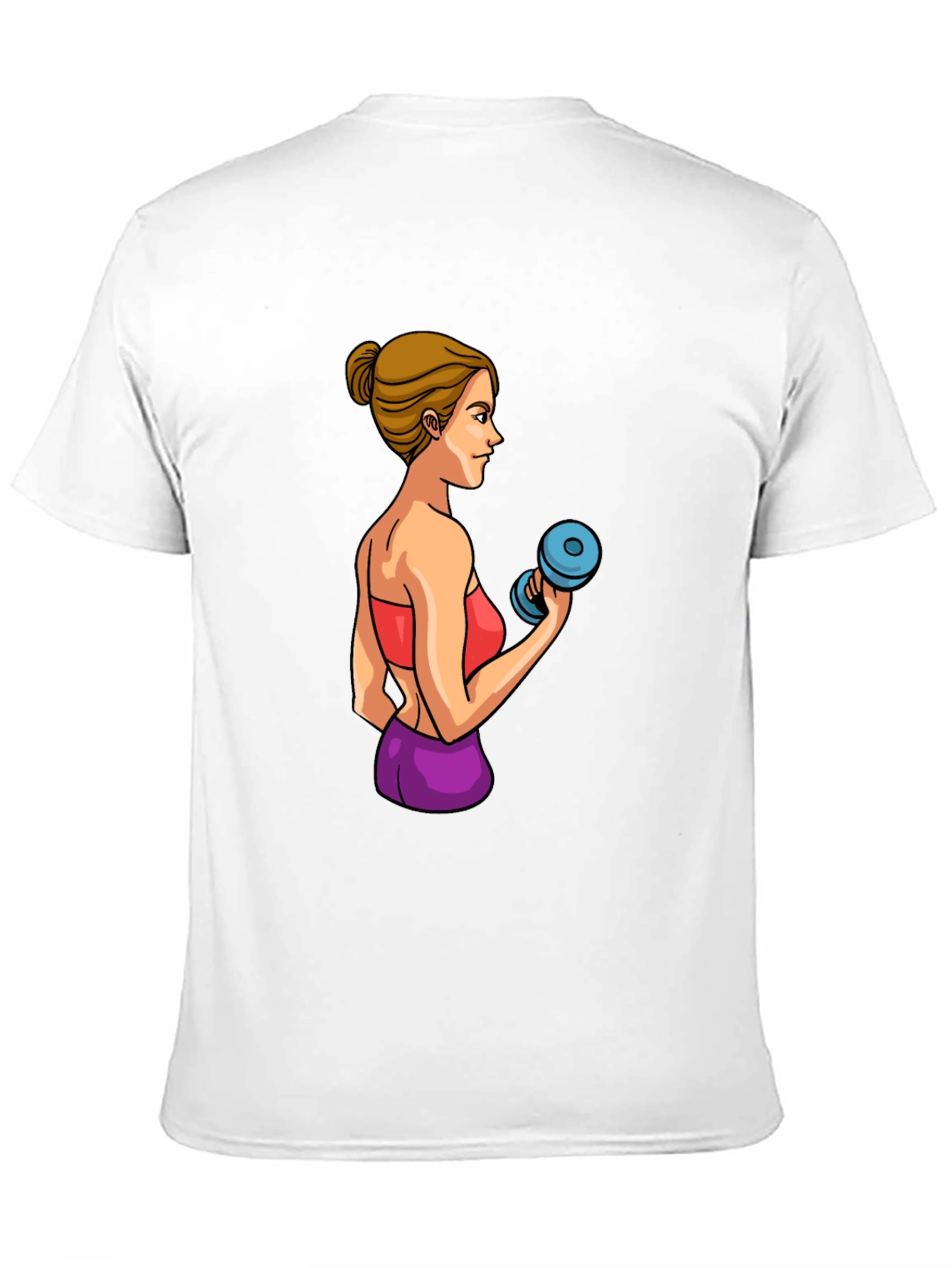 Black Workout Woman Graphic T-Shirt view 11