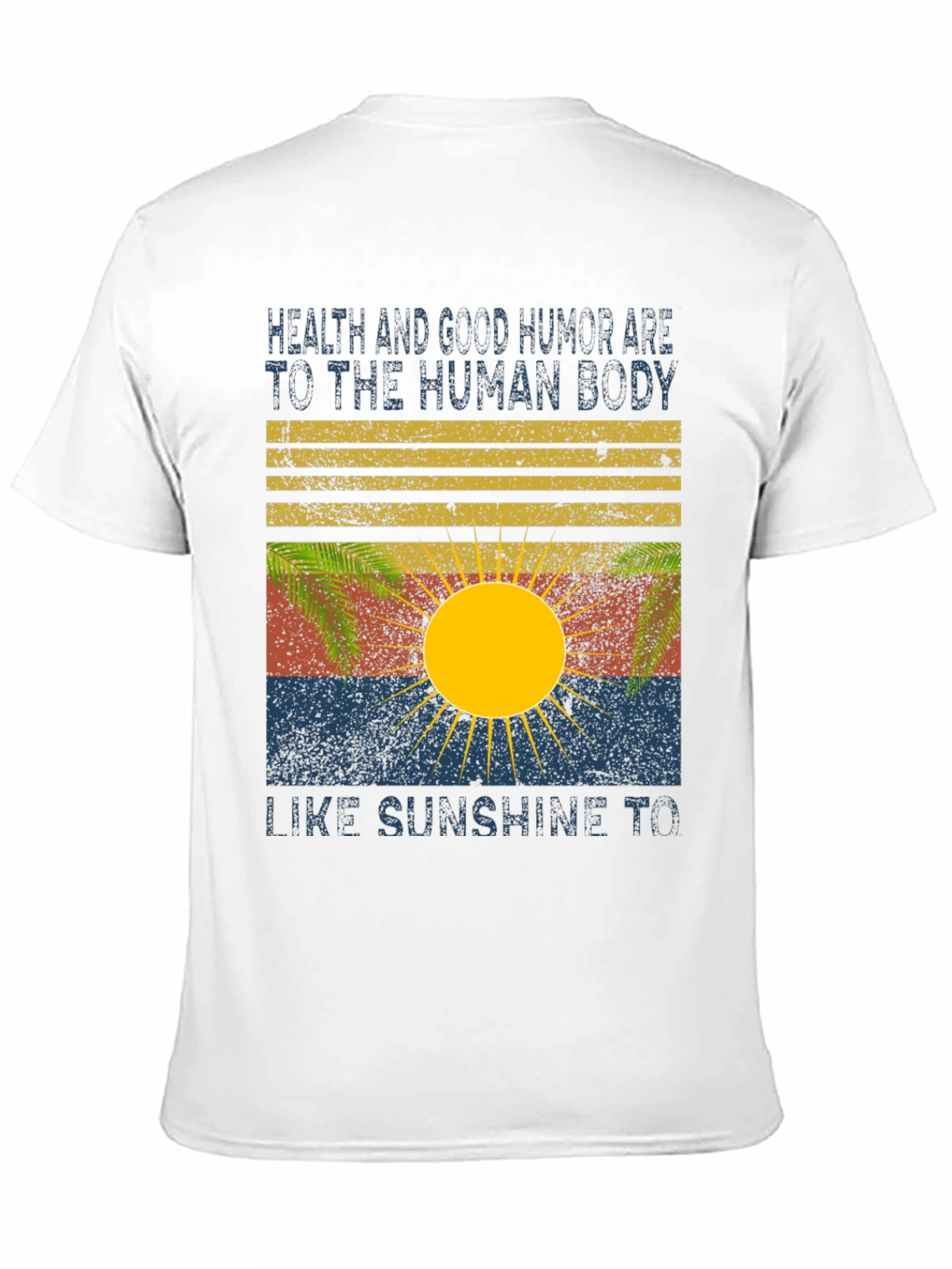 Black Health & Humor Sun Graphic Tee - Black view 11