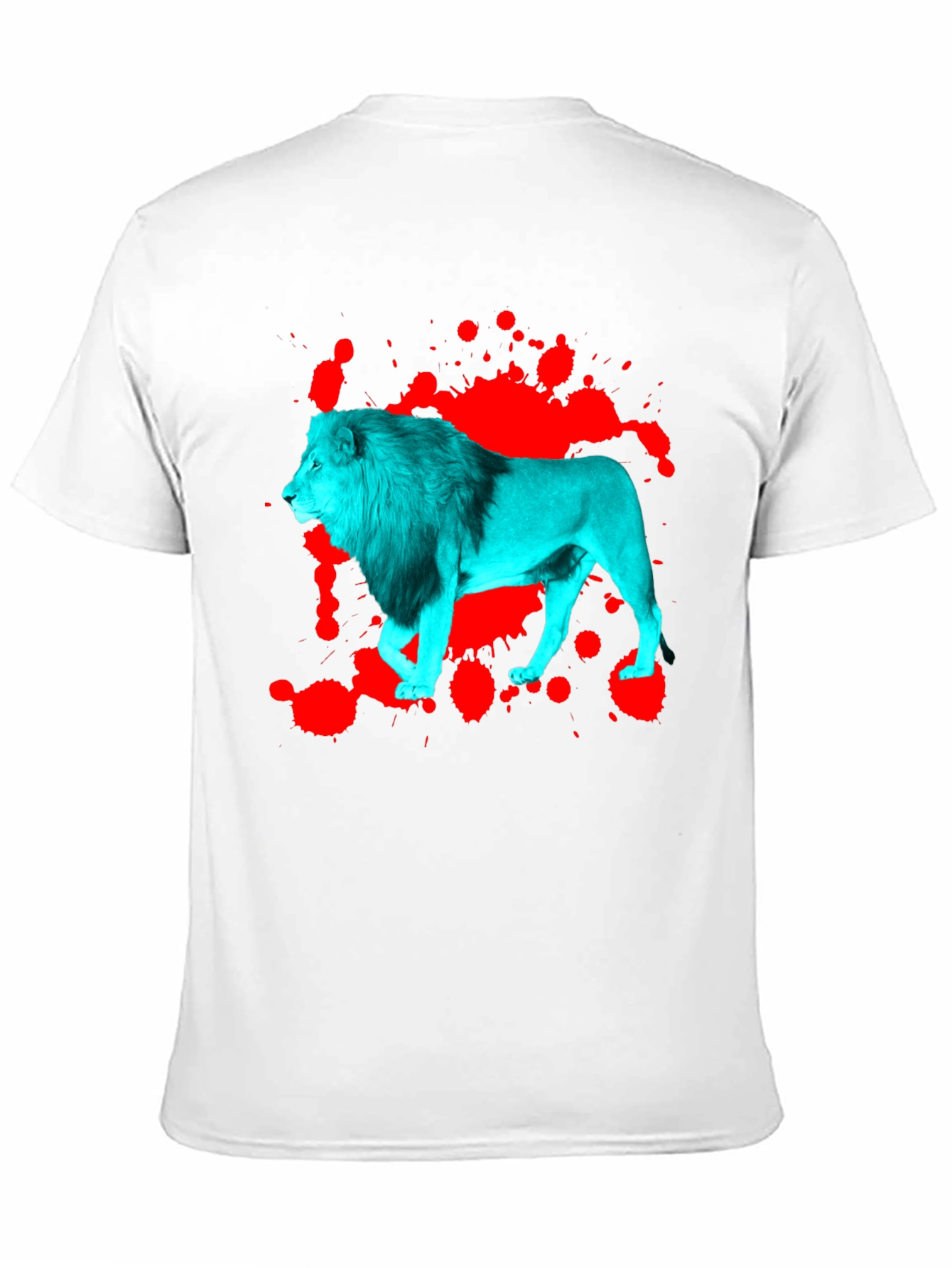 Black Bold Lion Graphic Tee - Black view 11