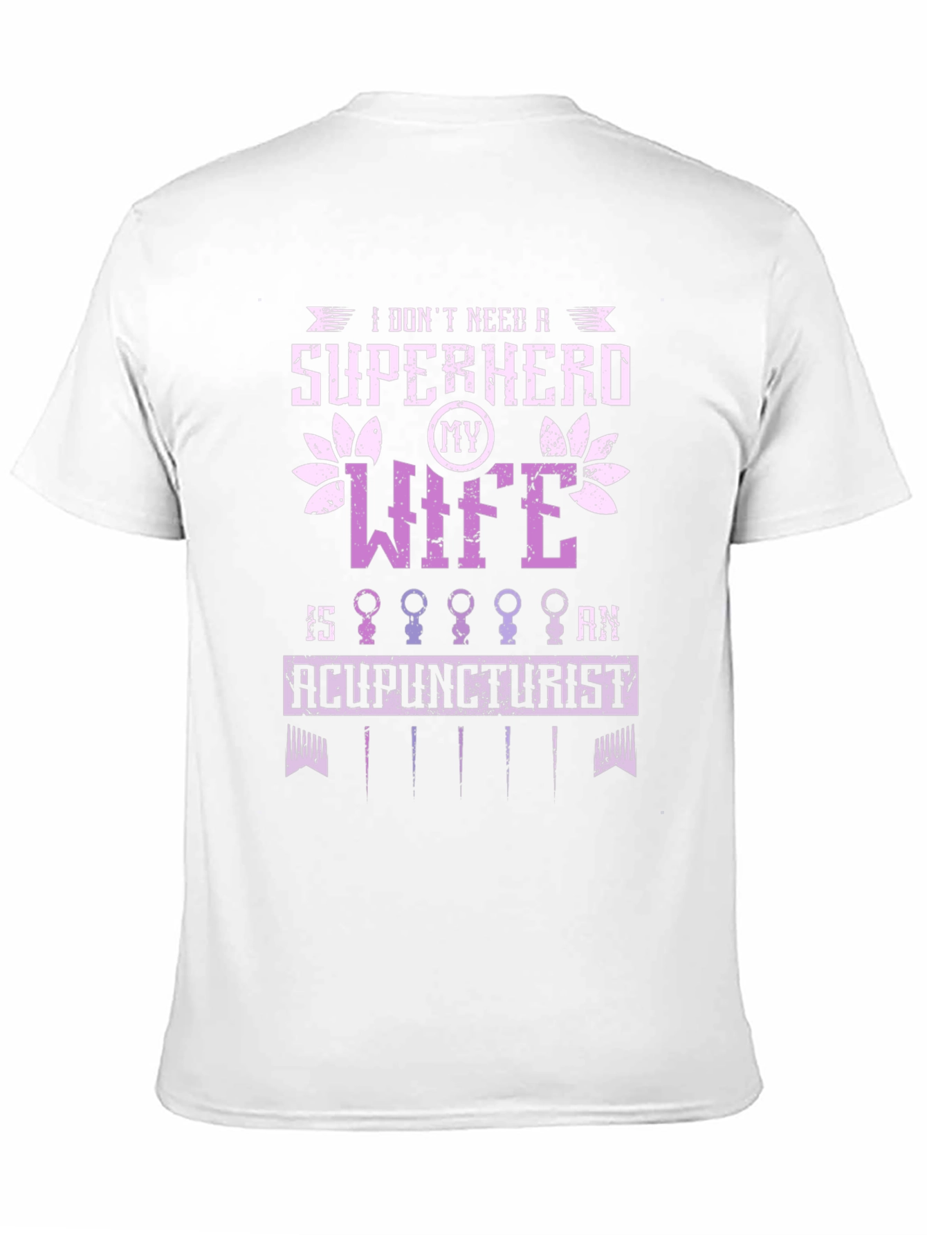 Black Acupuncturist Wife Super Hero Graphic Tee view 11