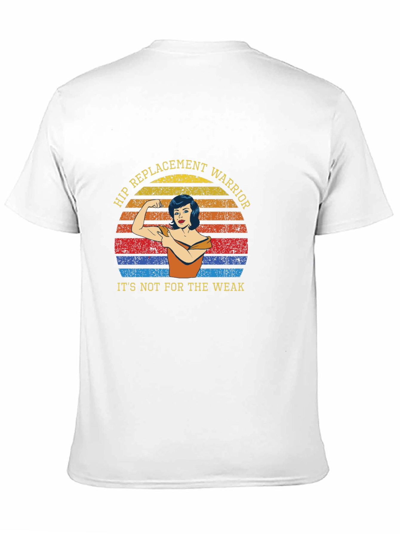 Black Hip Replacement Warrior Graphic Tee view 11