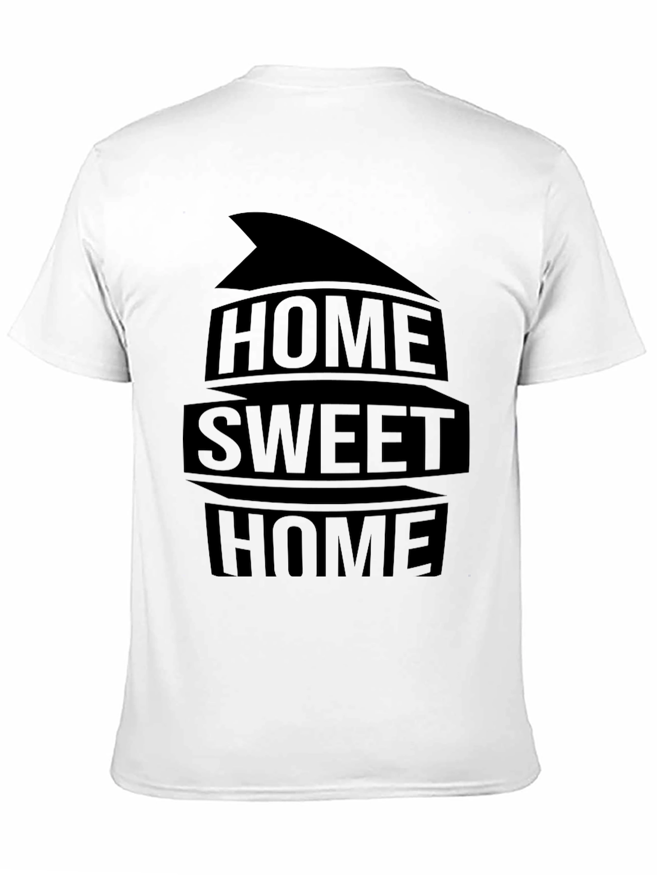 Black Home Sweet Home Black Graphic Tee view 11