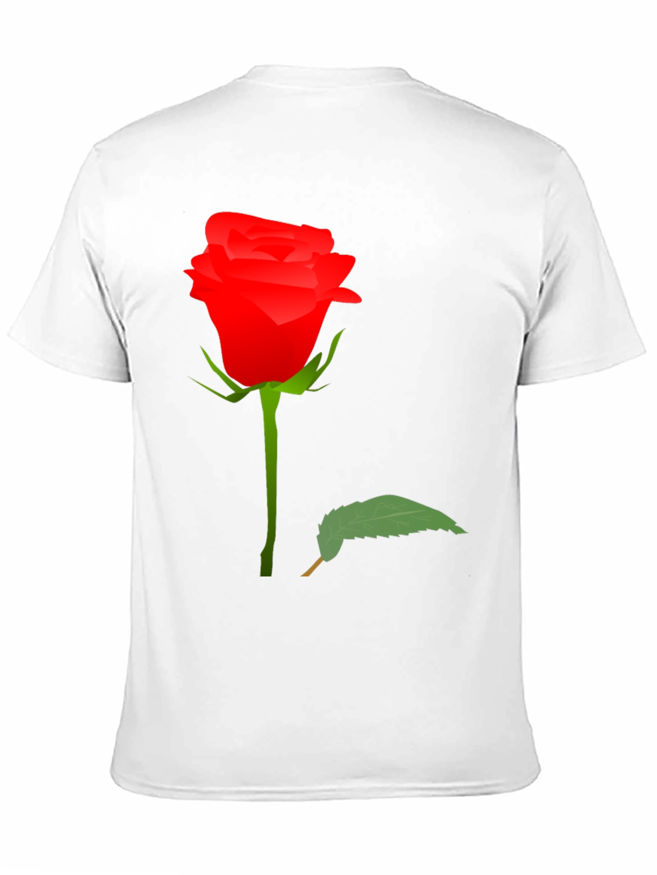 Black Rose Graphic Tee - Black Cotton T-Shirt view 11