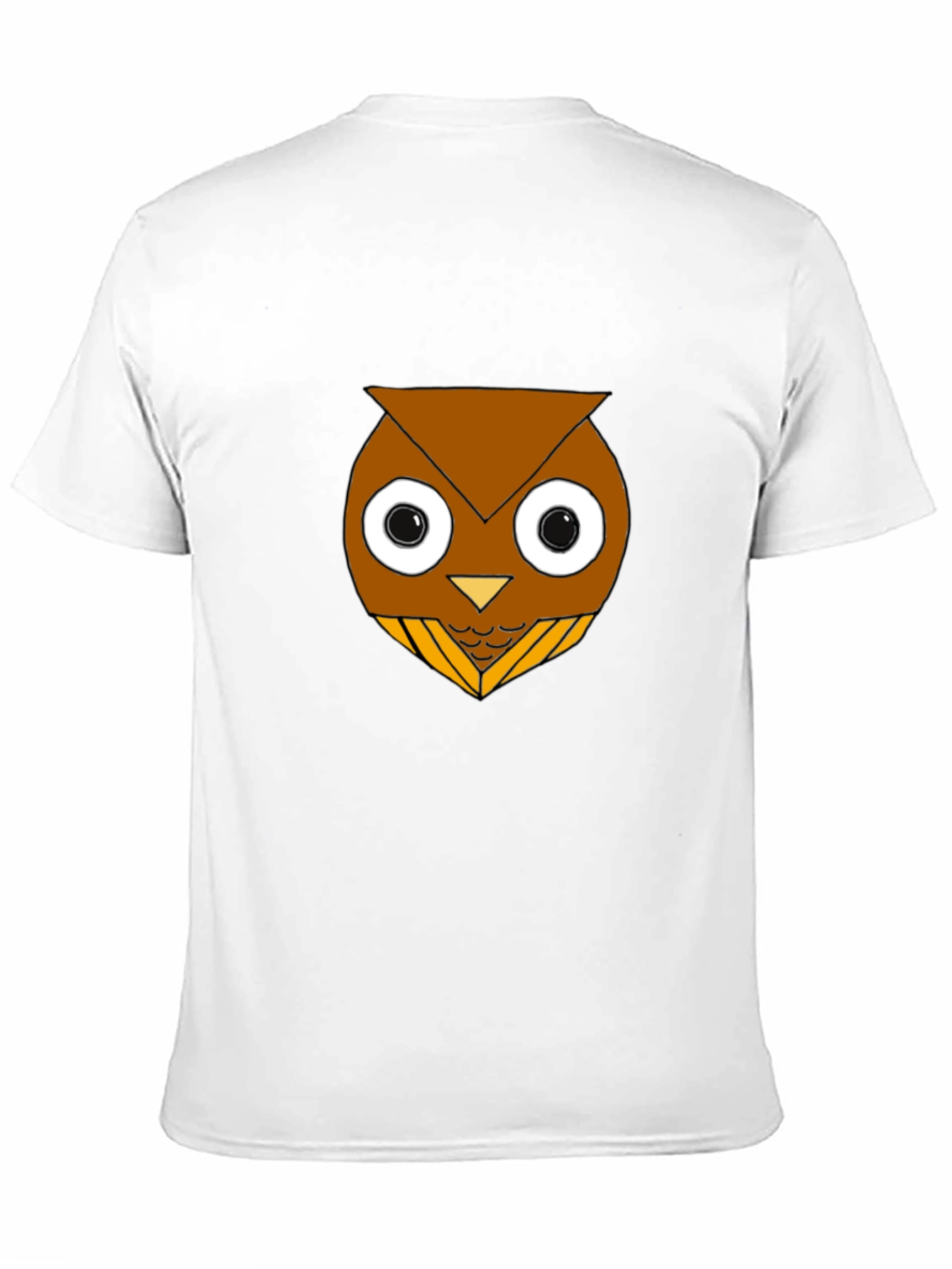 Black Funny Owl Graphic T-Shirt - Black Cotton Blend view 11