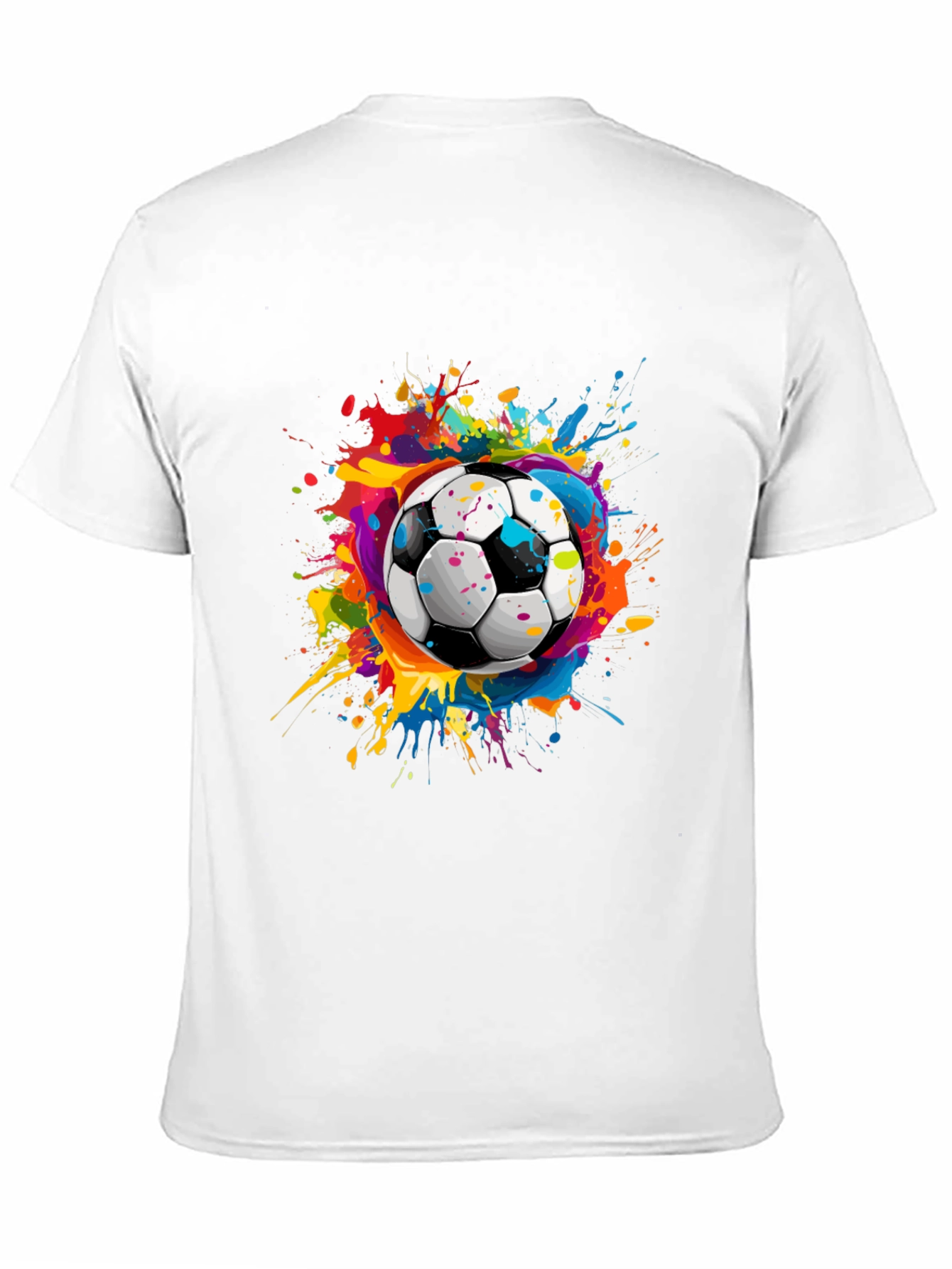 Black Soccer Splash Black T-Shirt view 11