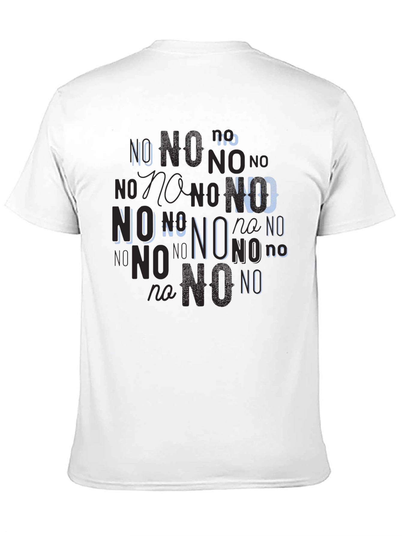 Black Statement Tee: No Graphic Print Black T-Shirt view 11