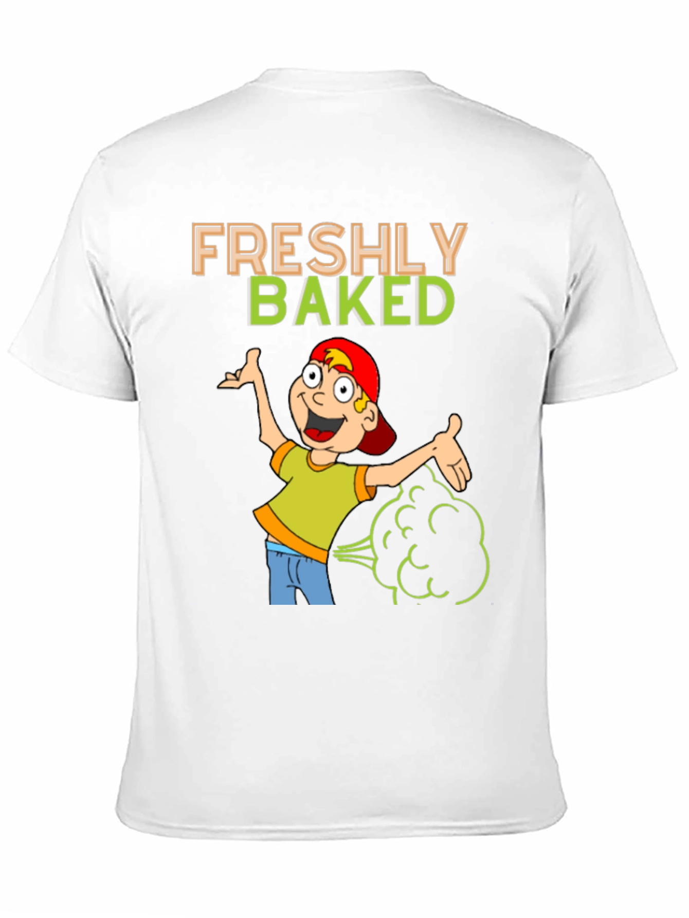 Black Freshly Baked Graphic T-Shirt Funny Cartoon view 11