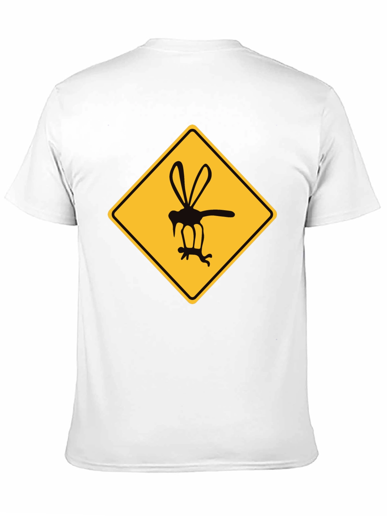 Black Mosquito Warning Graphic T-Shirt - Black view 11