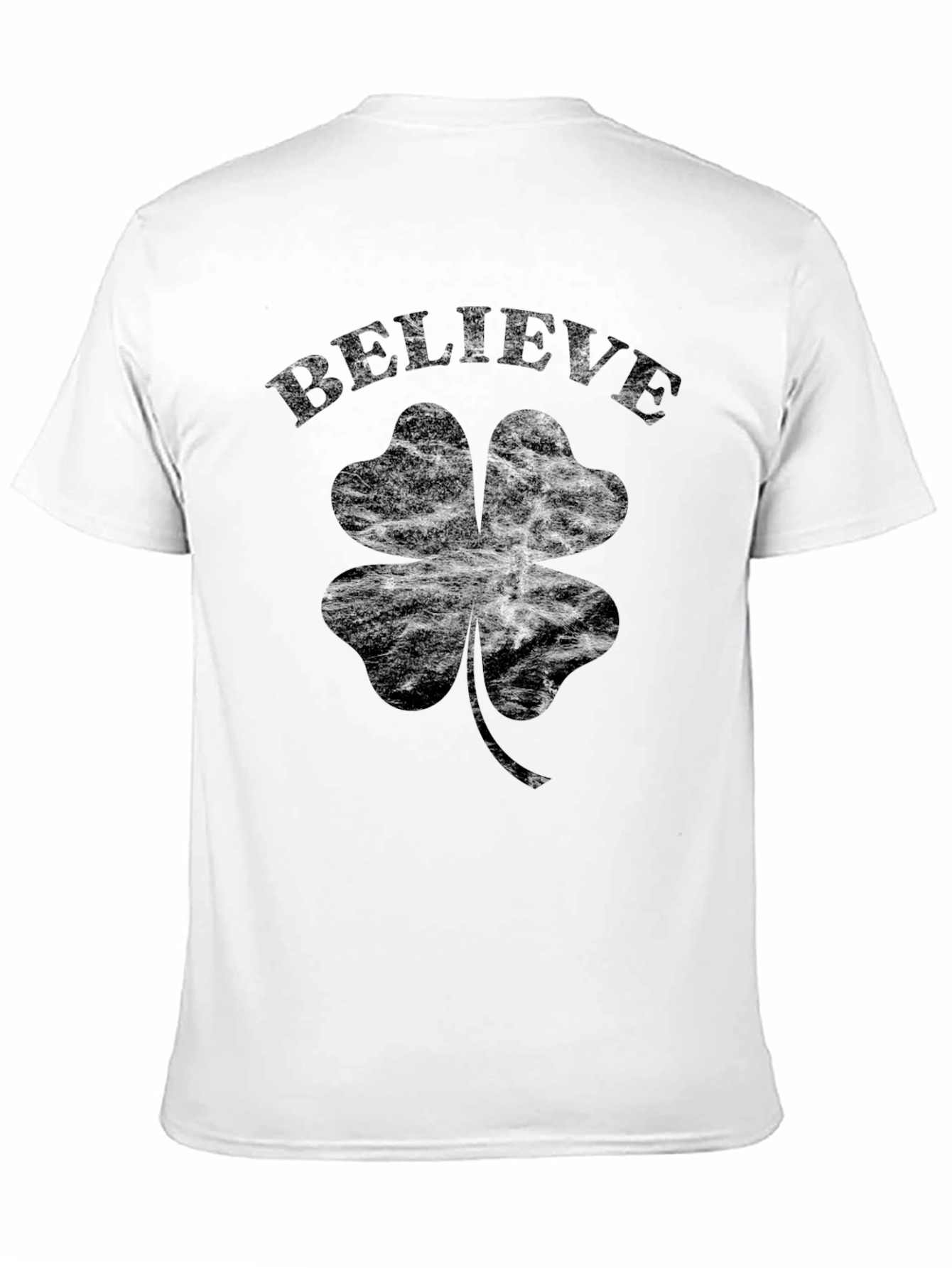 Black Believe Shamrock Clover T-Shirt view 11