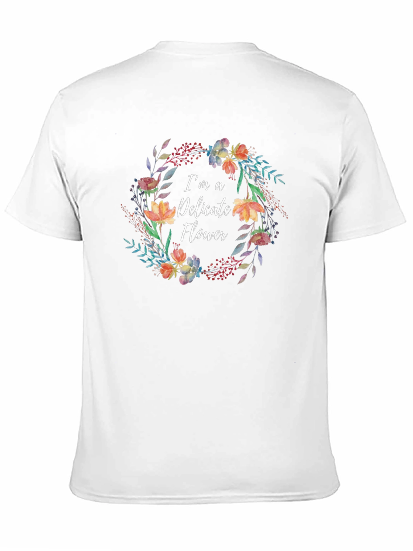 Black Delicate Flower Graphic Tee - Black view 11