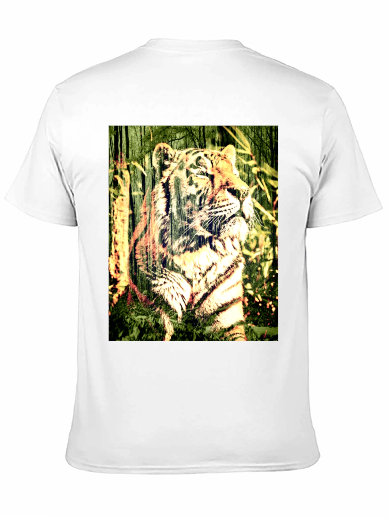 Black Tiger Graphic Black T-Shirt view 11