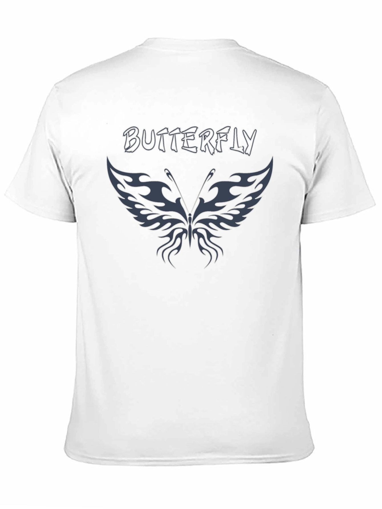 Black Butterfly Graphic Tee - Black Cotton Blend view 11