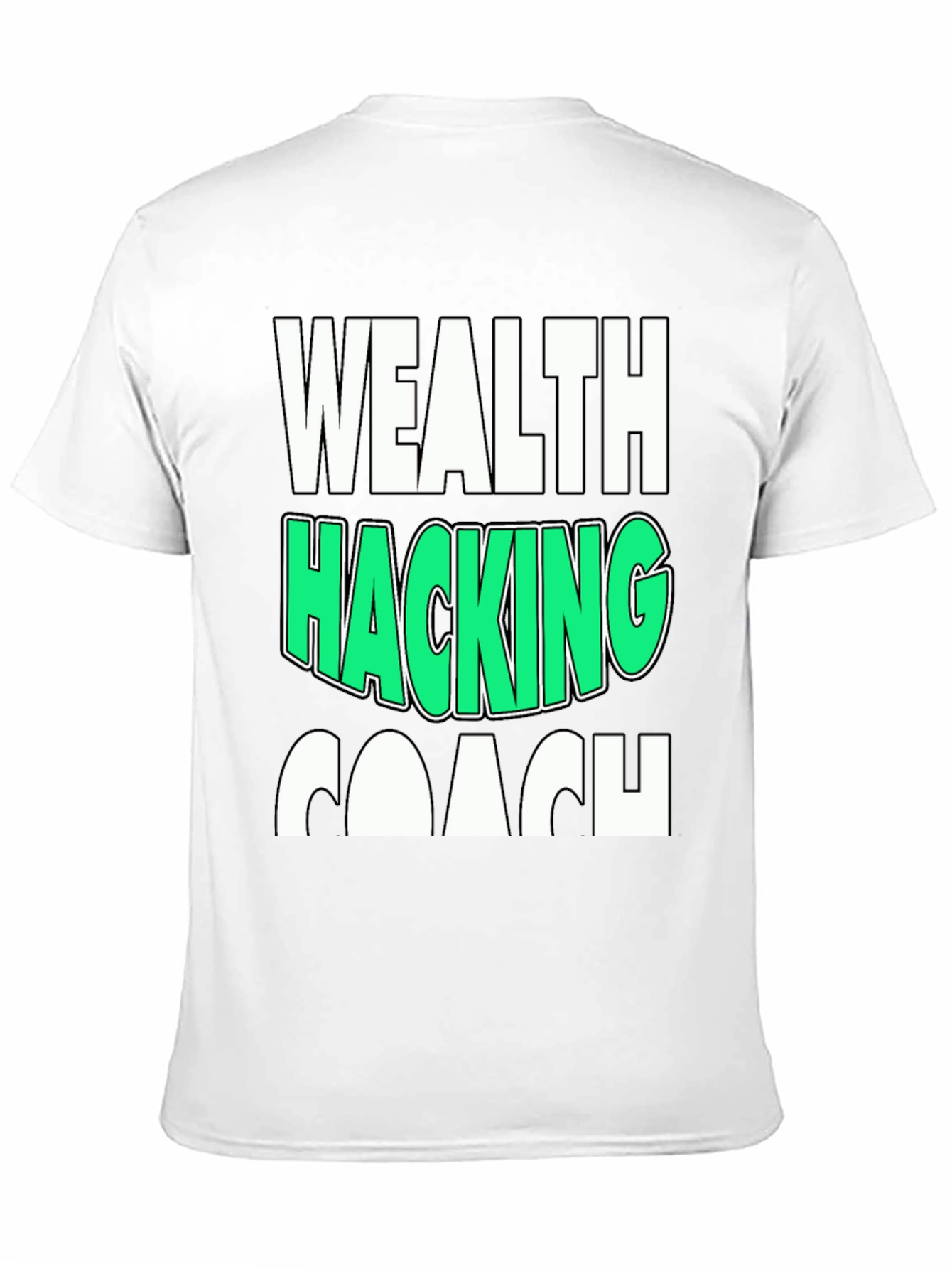 Black Wealth Hacking Coach Graphic Tee view 11